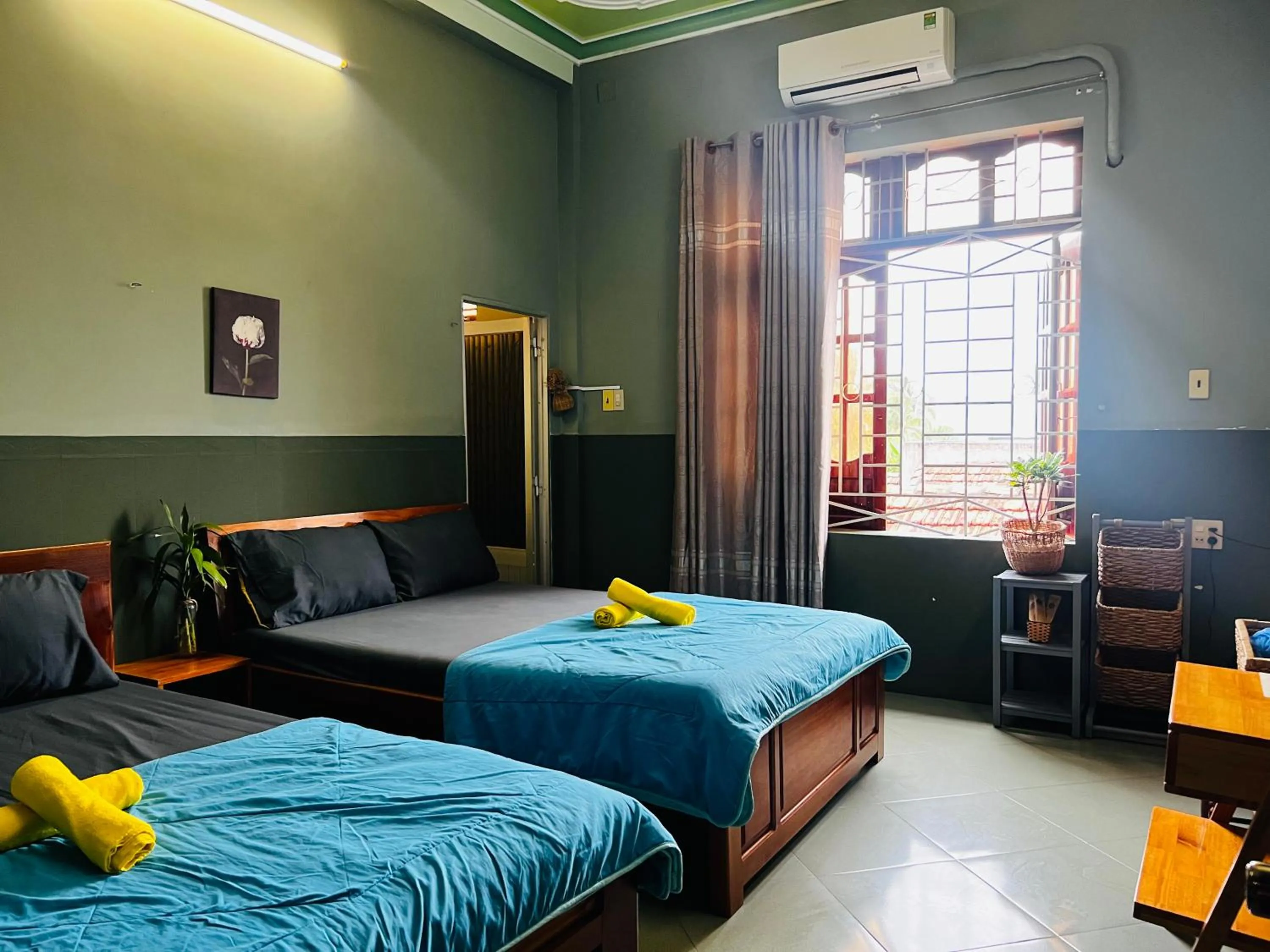 Bed in Yellow Farm Homestay at Tuy Hòa Phú Yên