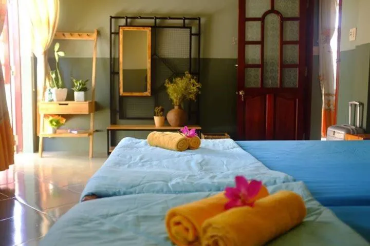 Bed in Yellow Farm Homestay at Tuy Hòa Phú Yên