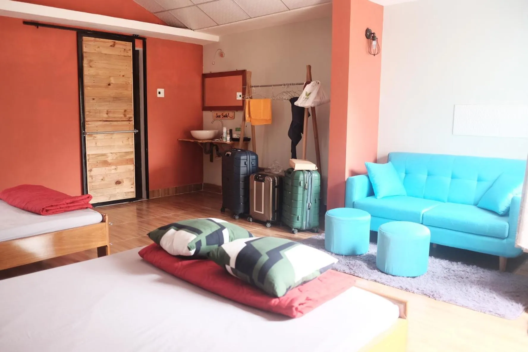 Bed in Yellow Farm Homestay at Tuy Hòa Phú Yên