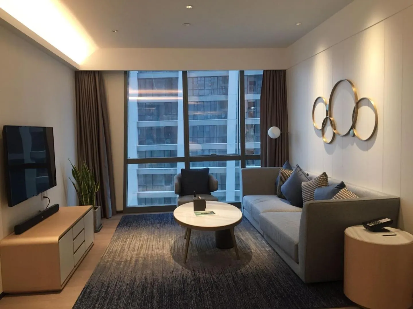 Living room in Ascott Raffles City Chongqing