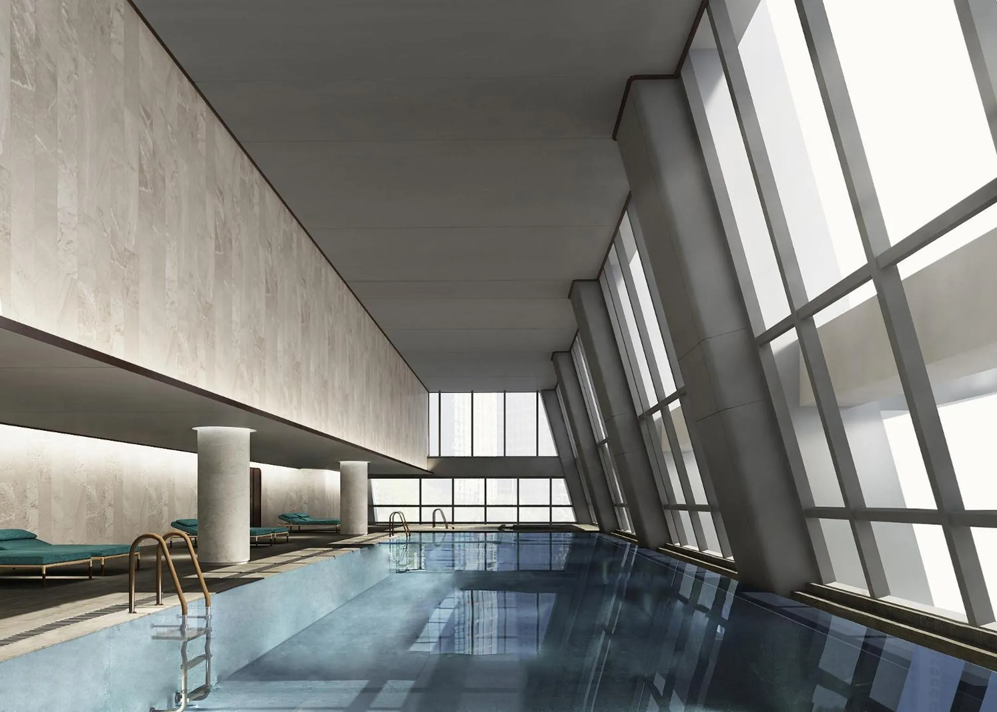 Swimming pool in Ascott Raffles City Chongqing