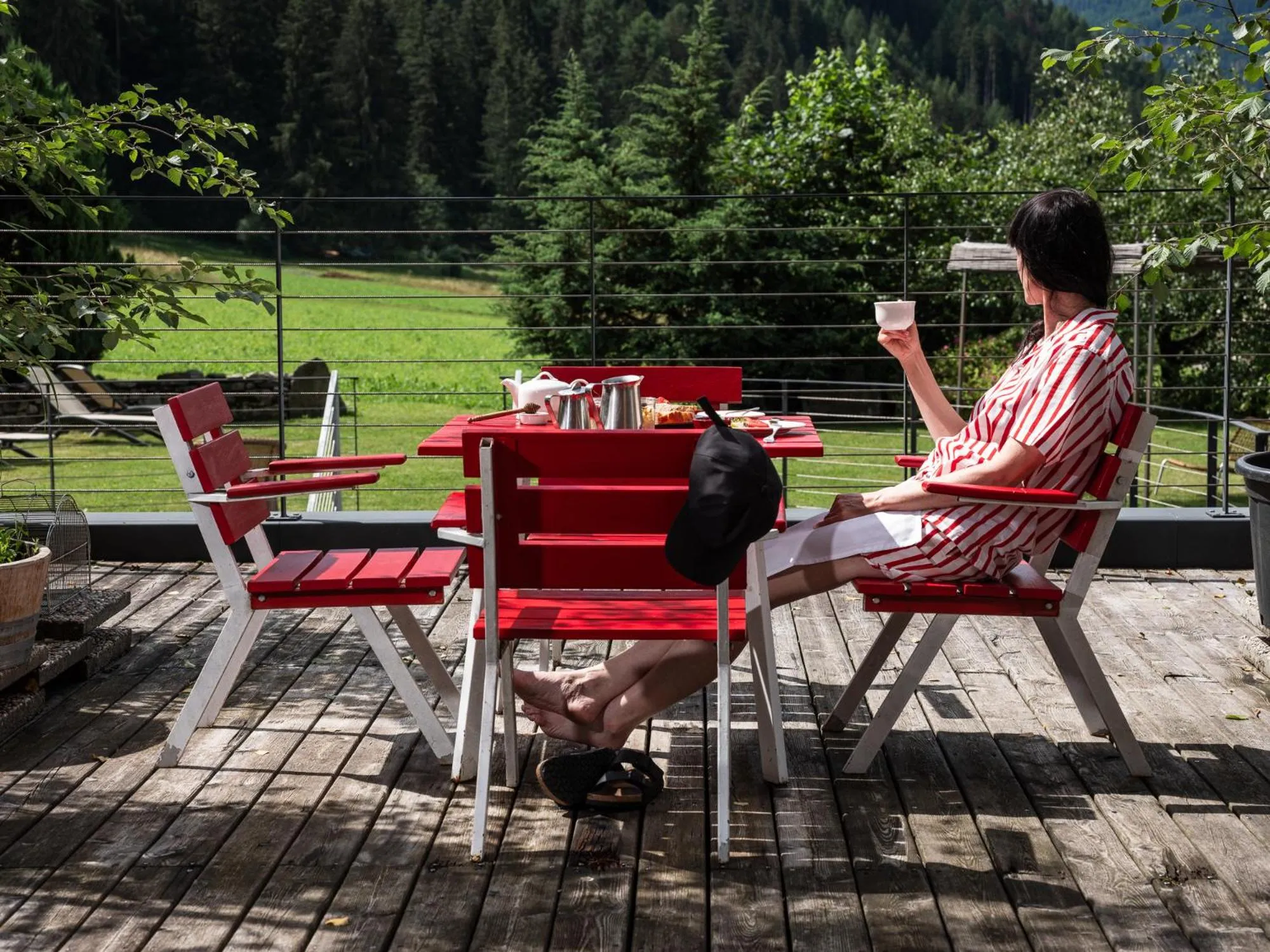 Balcony/Terrace in Frida am Wald