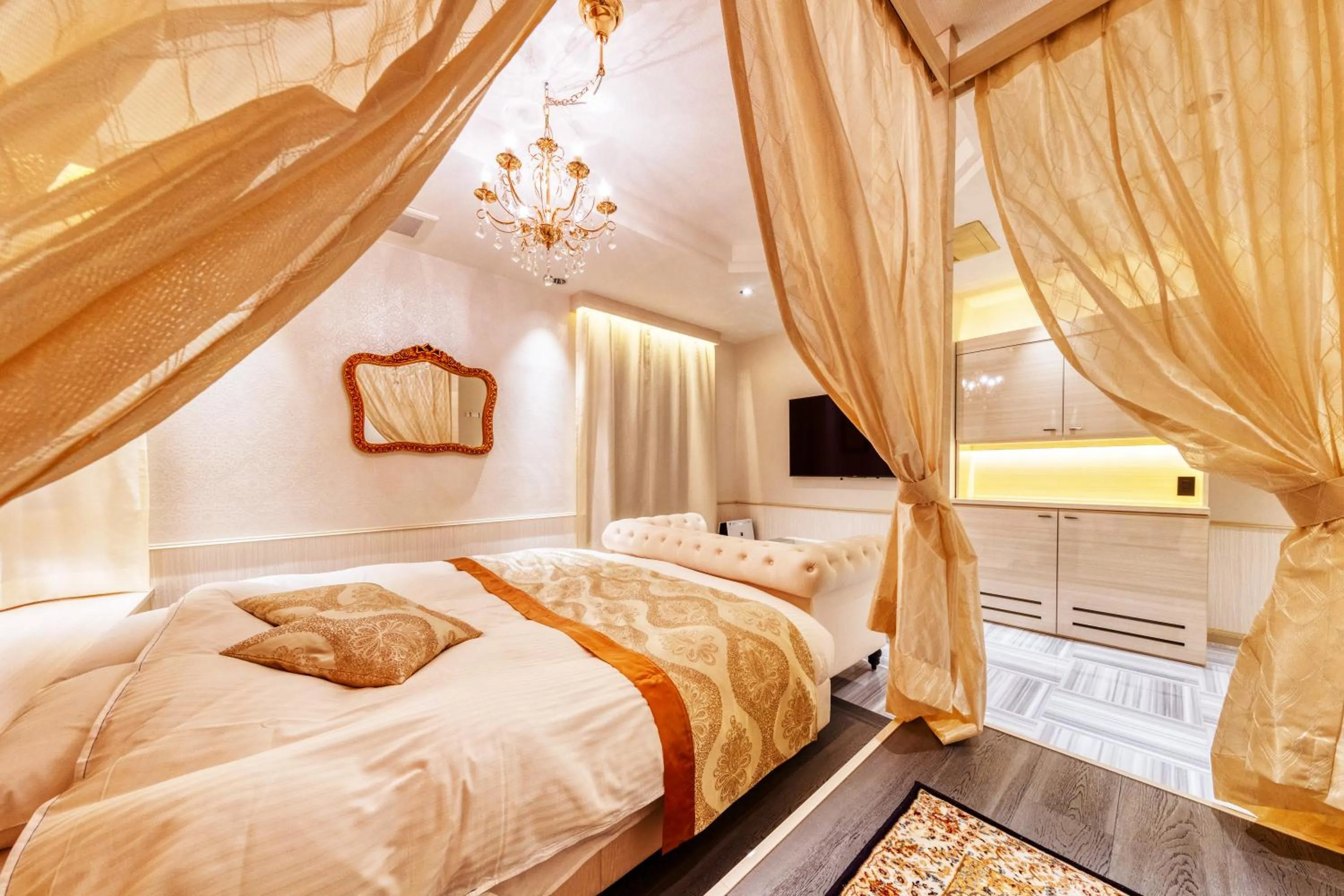 Bed in HOTEL Artia Izumiotsu (Adult Only)