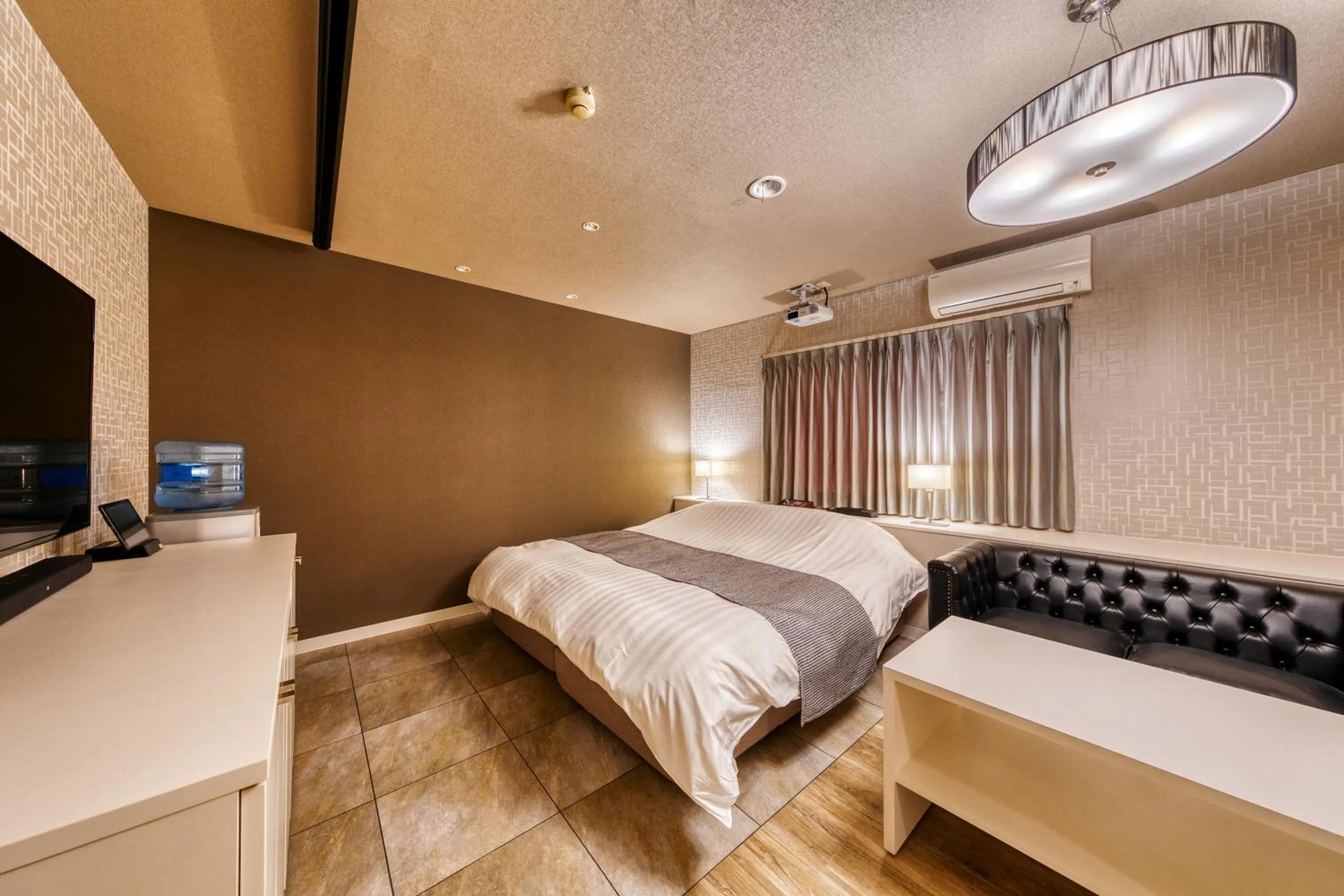 Bed in HOTEL LUNA MODERN Sakuranomiya (Adult Only)