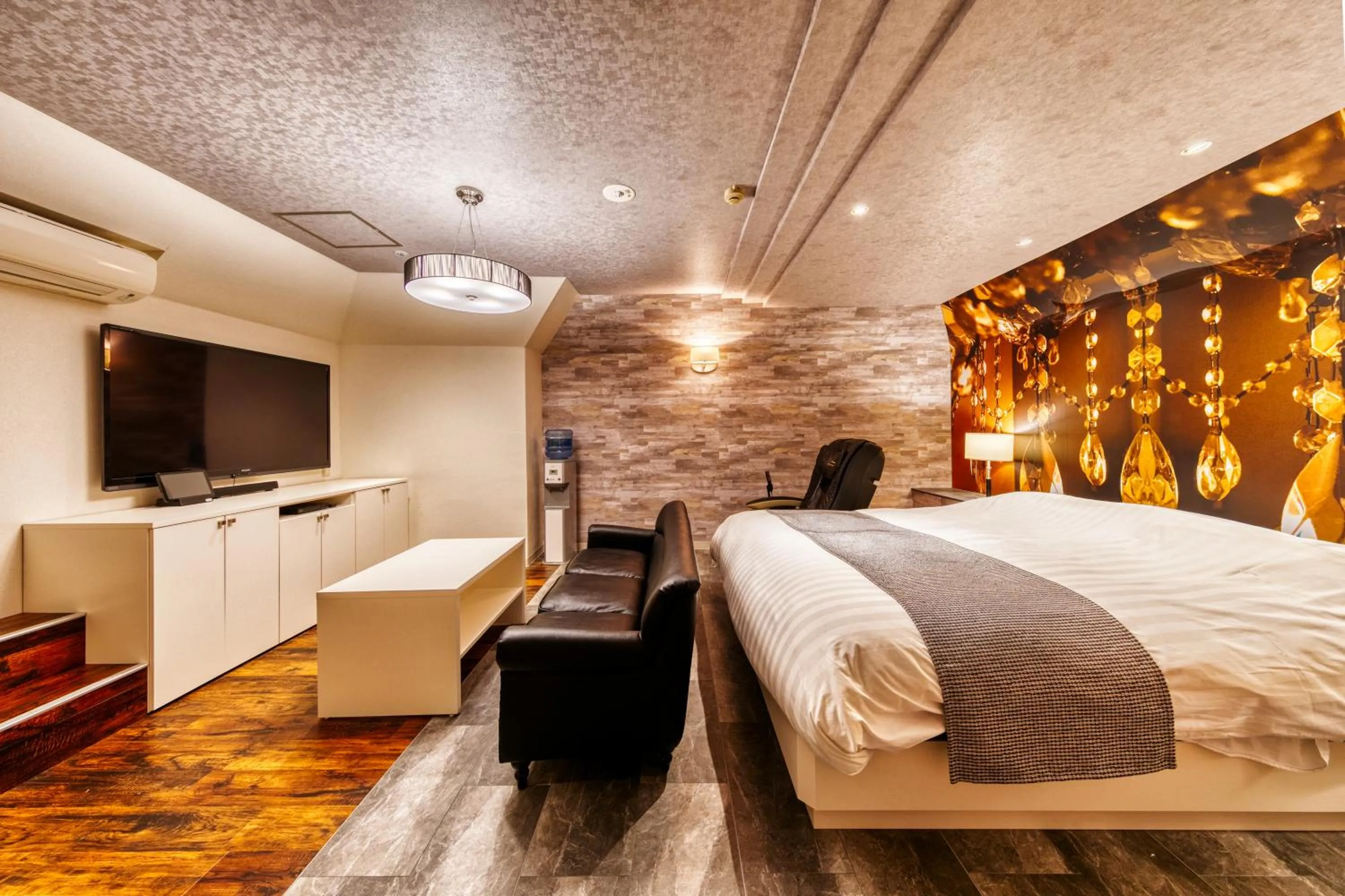 Bed in HOTEL LUNA MODERN Sakuranomiya (Adult Only)