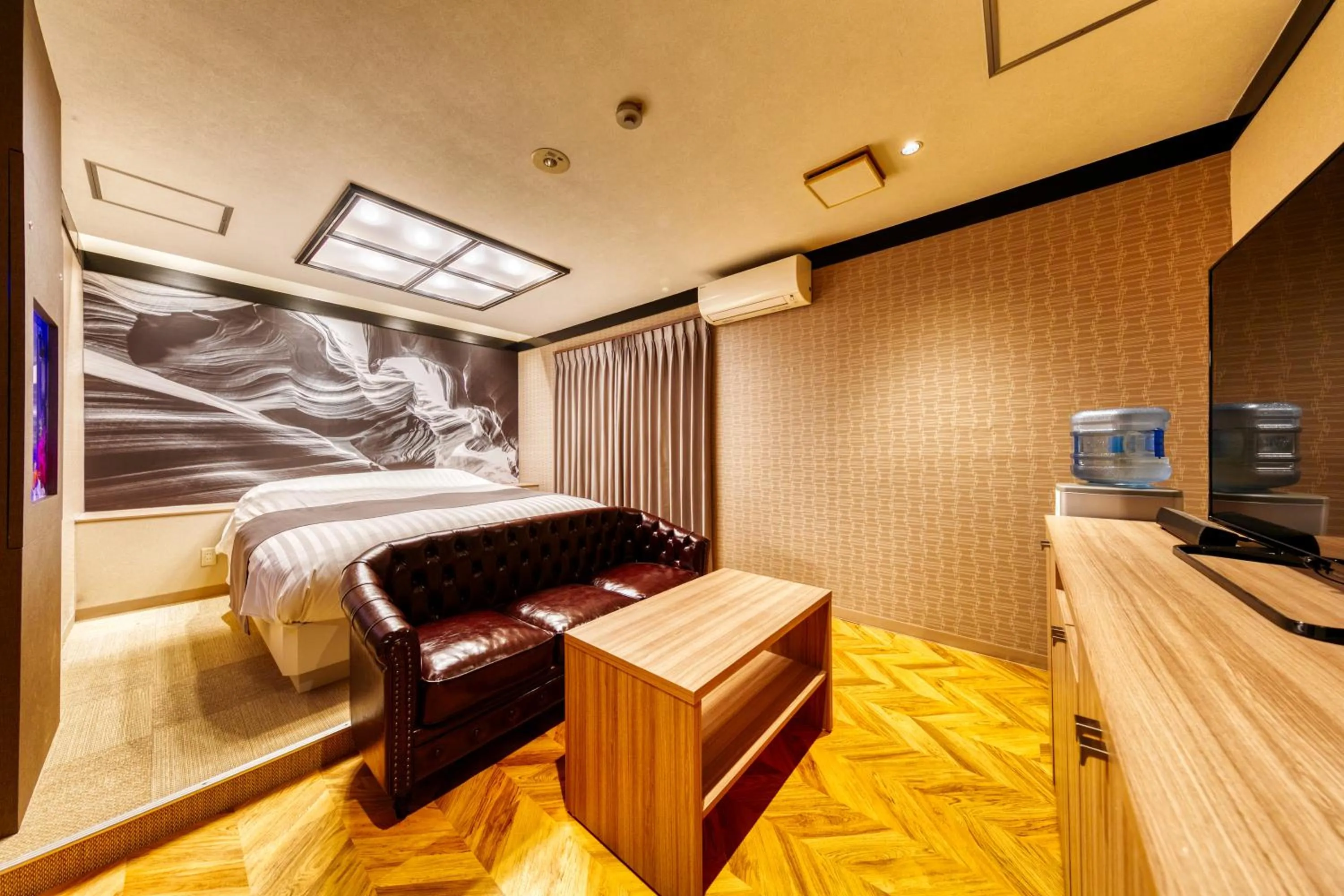 Bed in HOTEL LUNA MODERN Sakuranomiya (Adult Only)