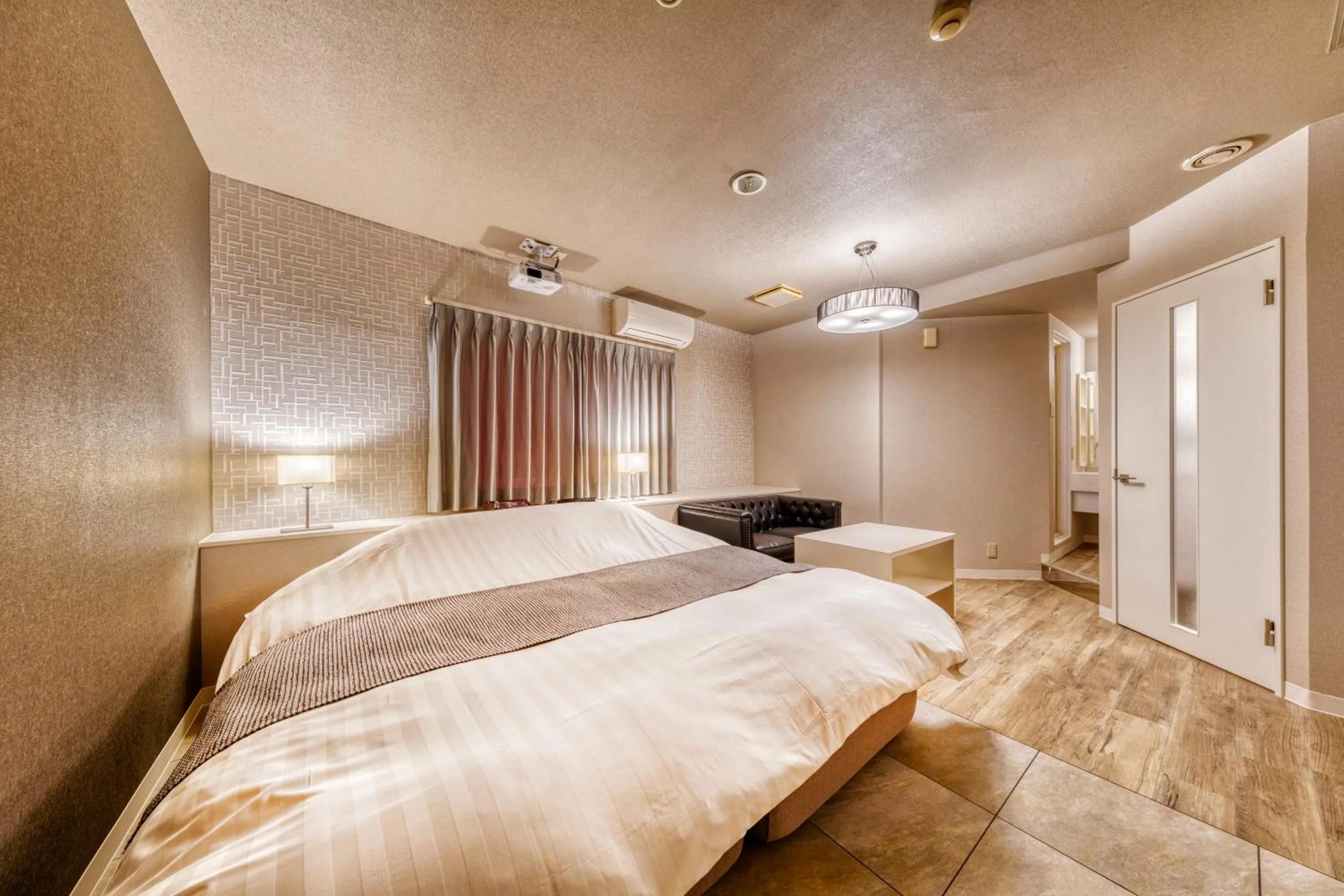 Bed in HOTEL LUNA MODERN Sakuranomiya (Adult Only)