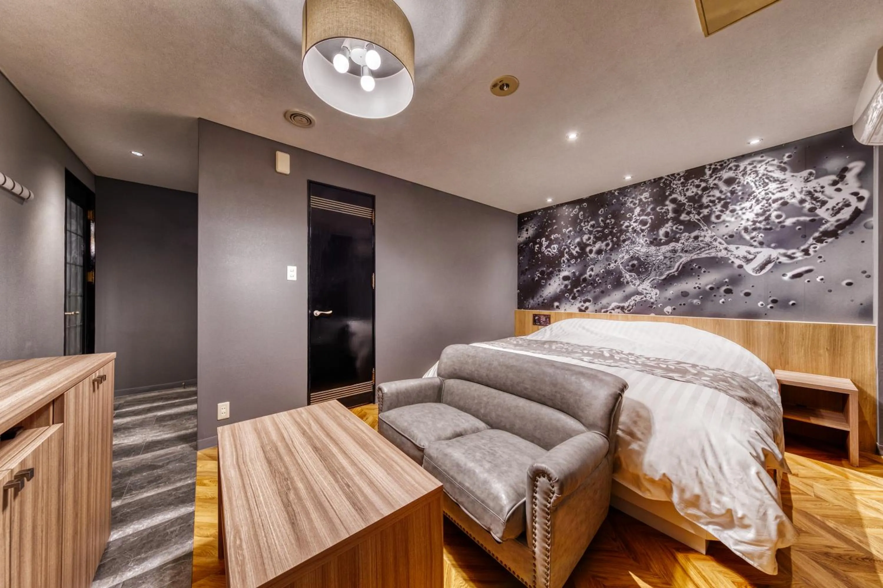 Bed in HOTEL LUNA MODERN Sakuranomiya (Adult Only)