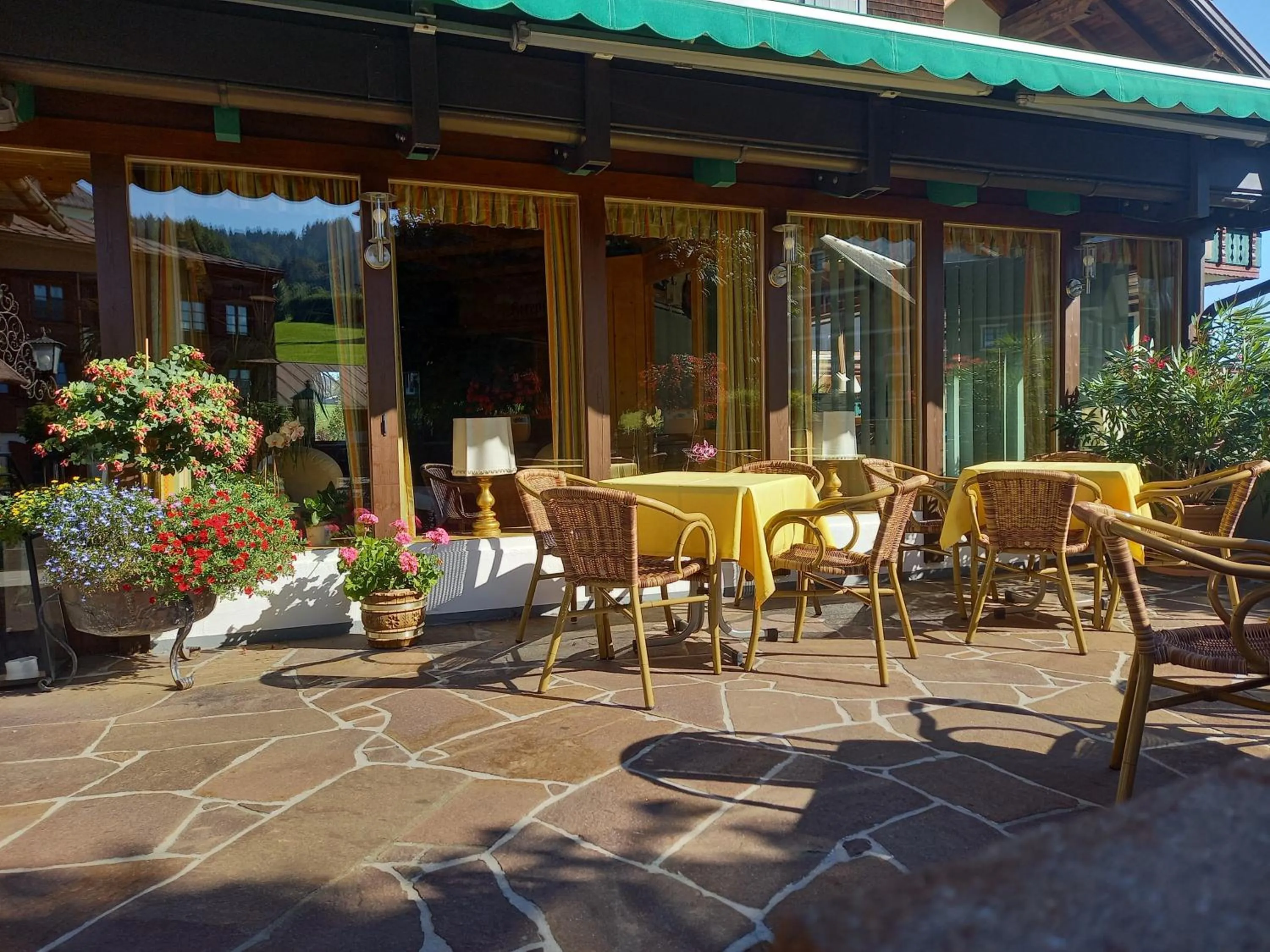 Balcony/Terrace in Schedlers Löwenhotel-GARNI