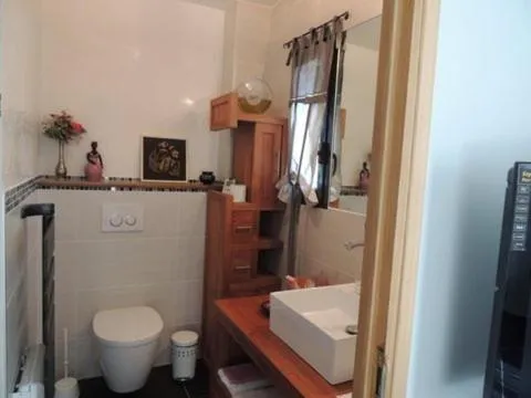 Toilet in Château Serigues