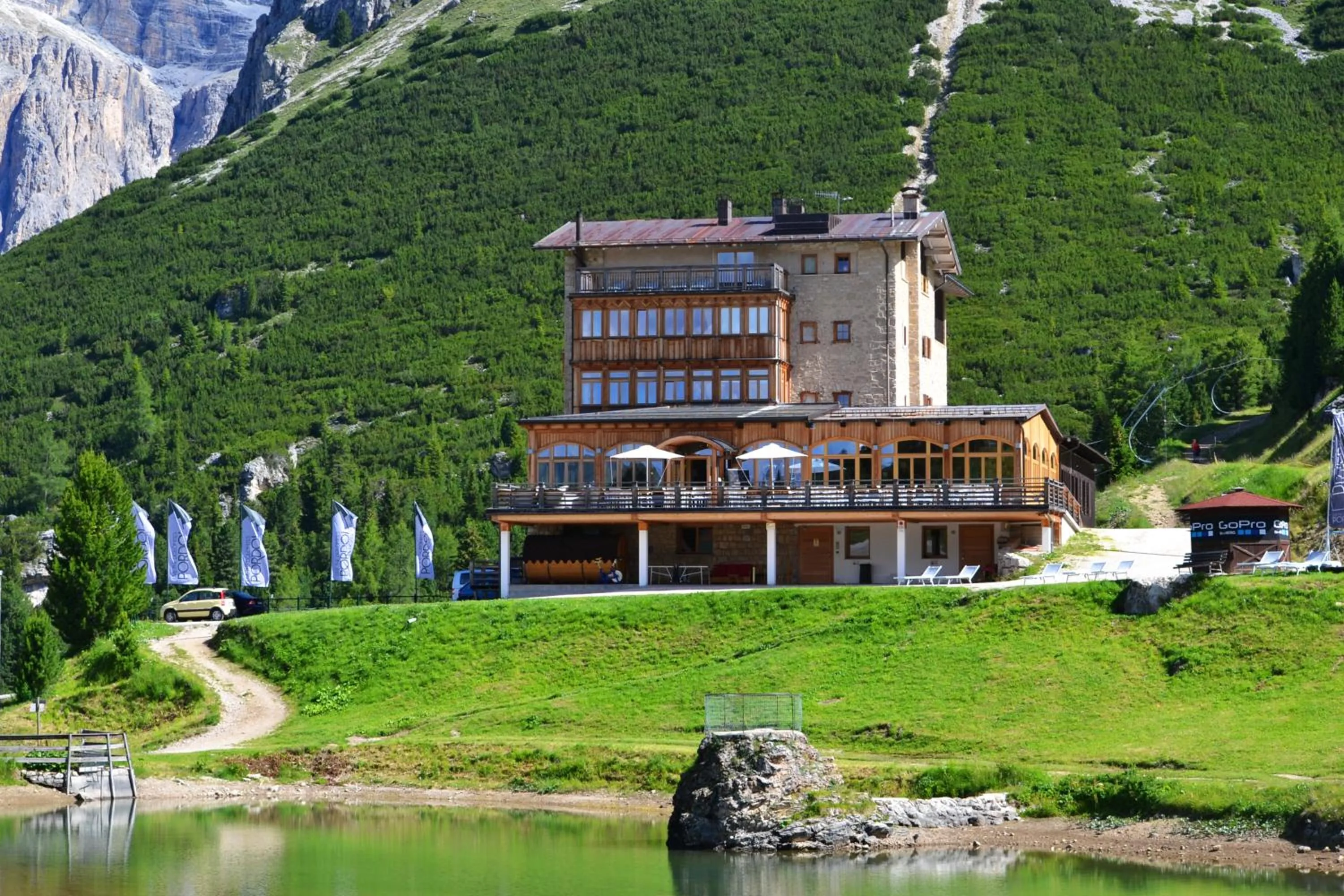 Natural landscape in Hotel Pordoi Passo Pordoi Vegetarian Hotel