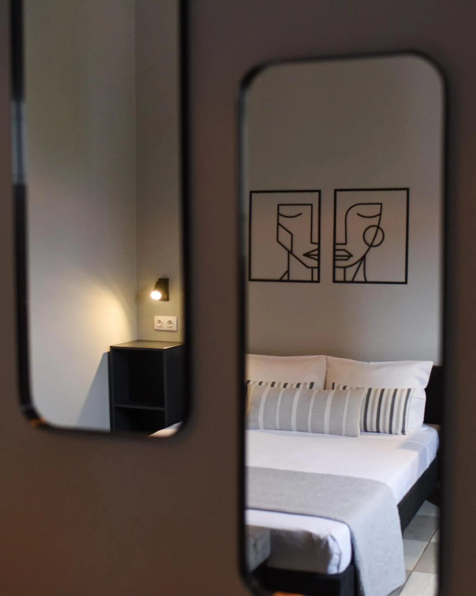 Bed in Vasilios Marinos Rooms