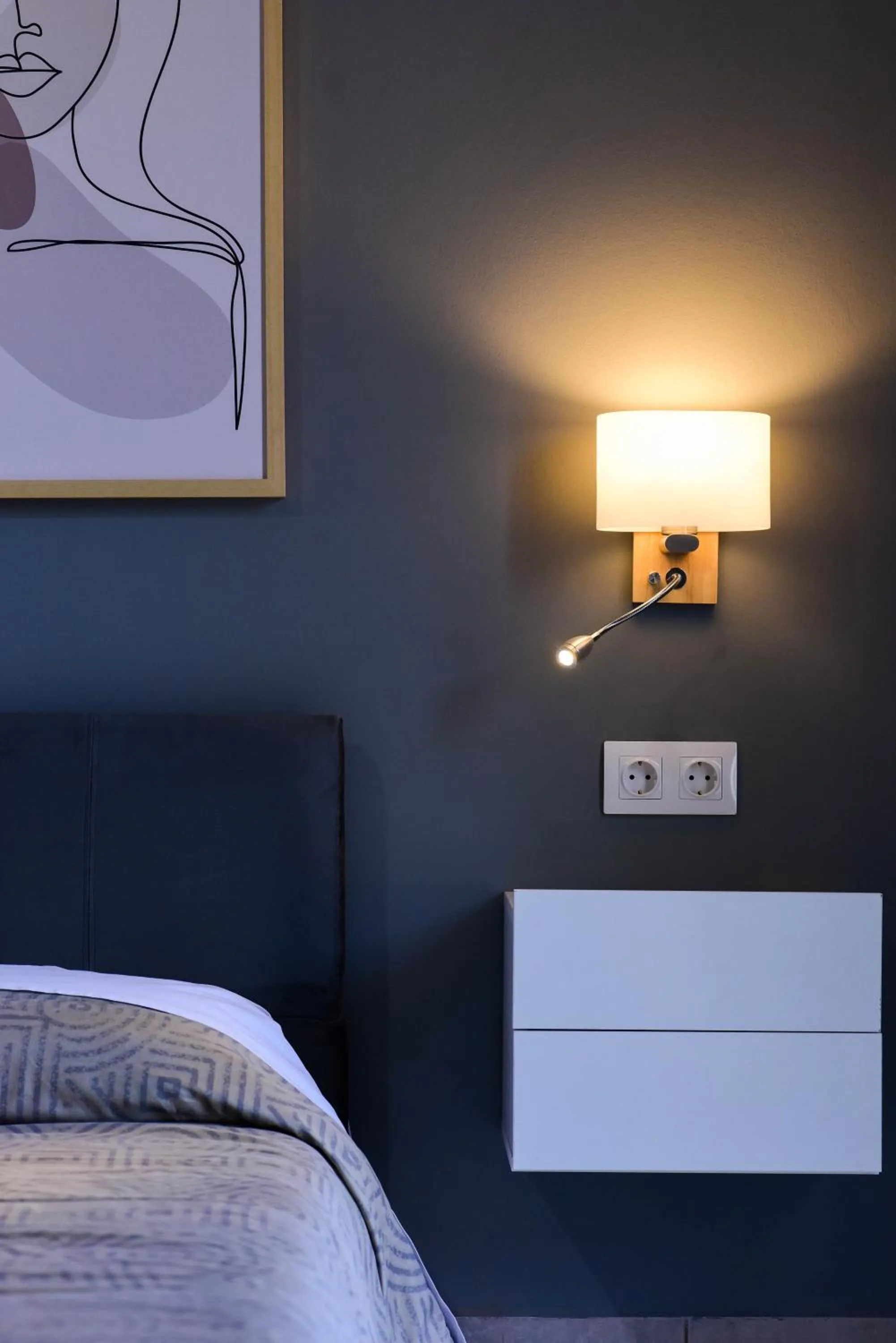 Bed in Vasilios Marinos Rooms