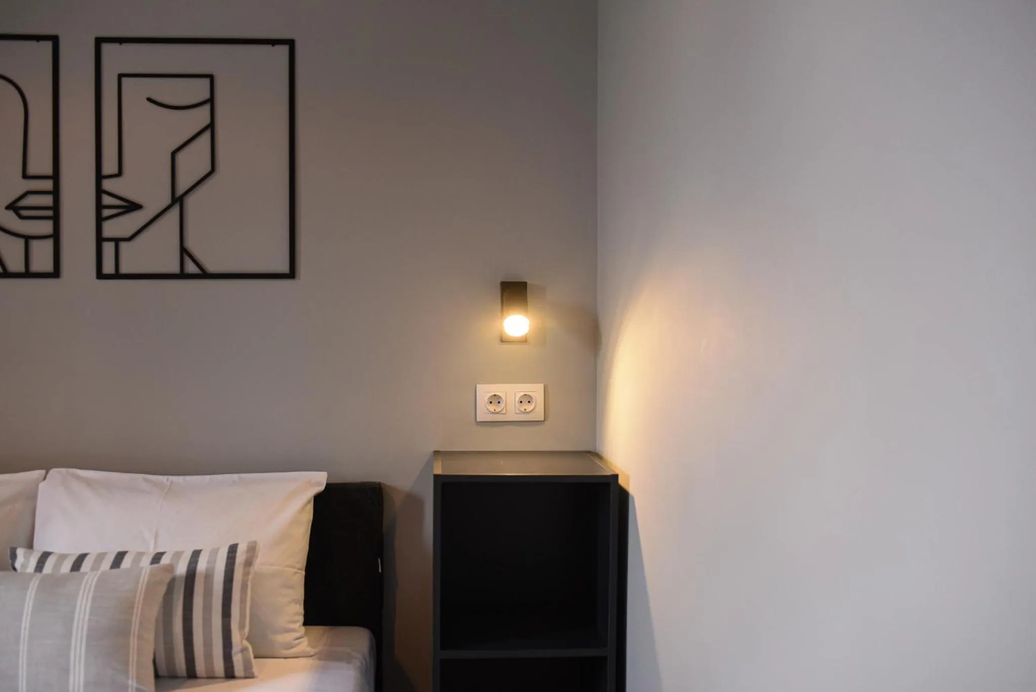 Bed in Vasilios Marinos Rooms