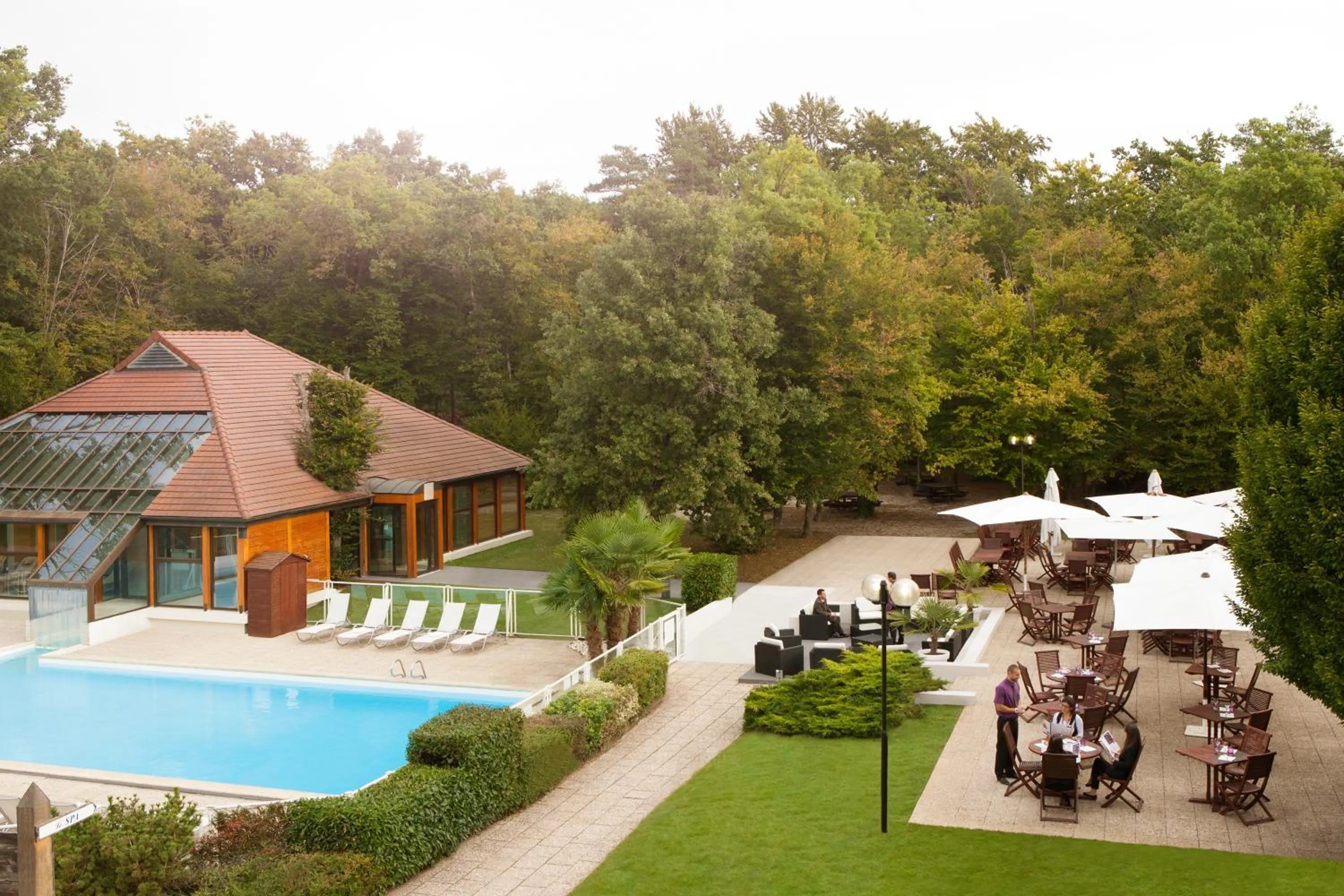 Swimming pool in Novotel Fontainebleau Ury