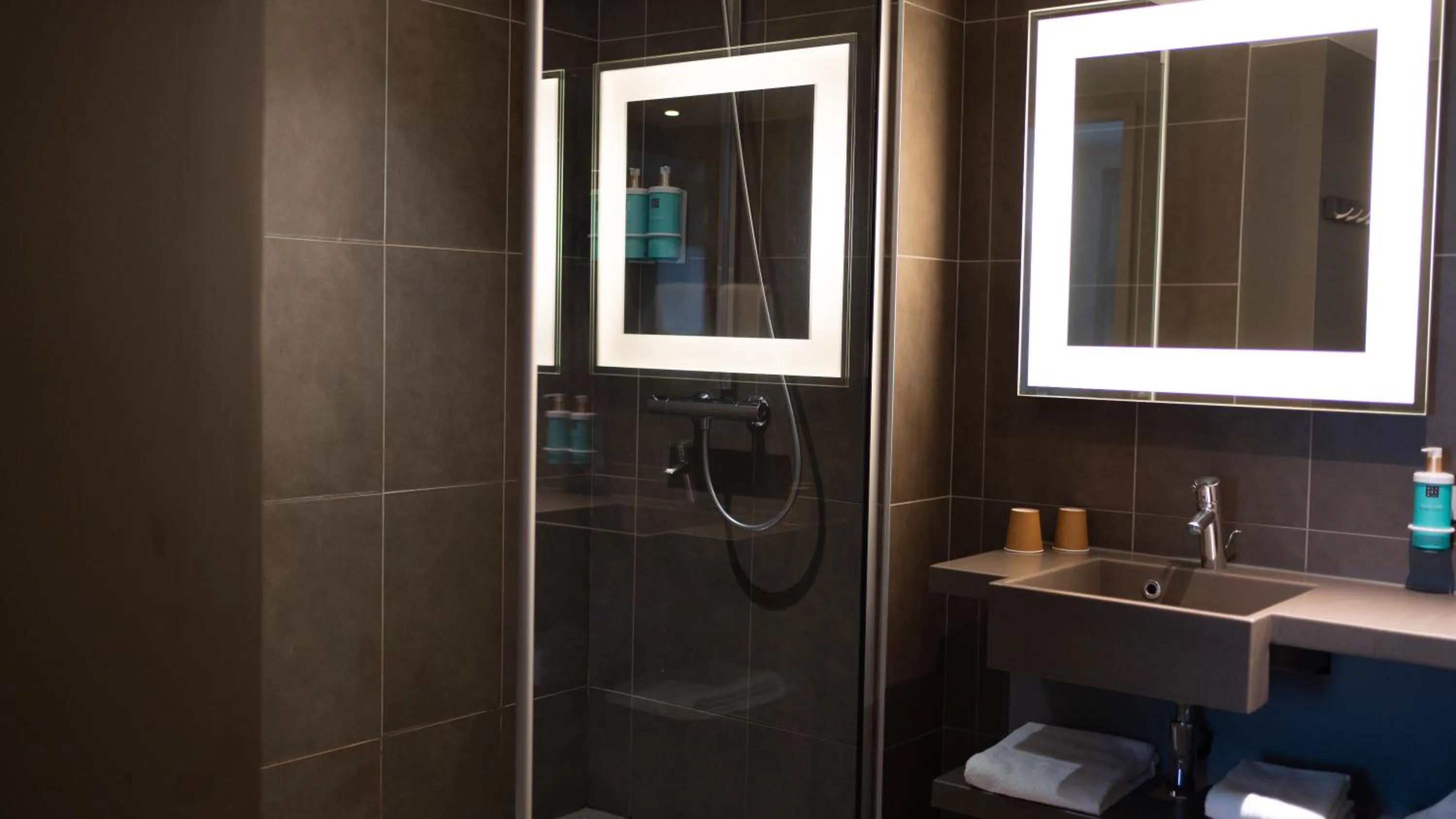 Shower in Novotel Fontainebleau Ury