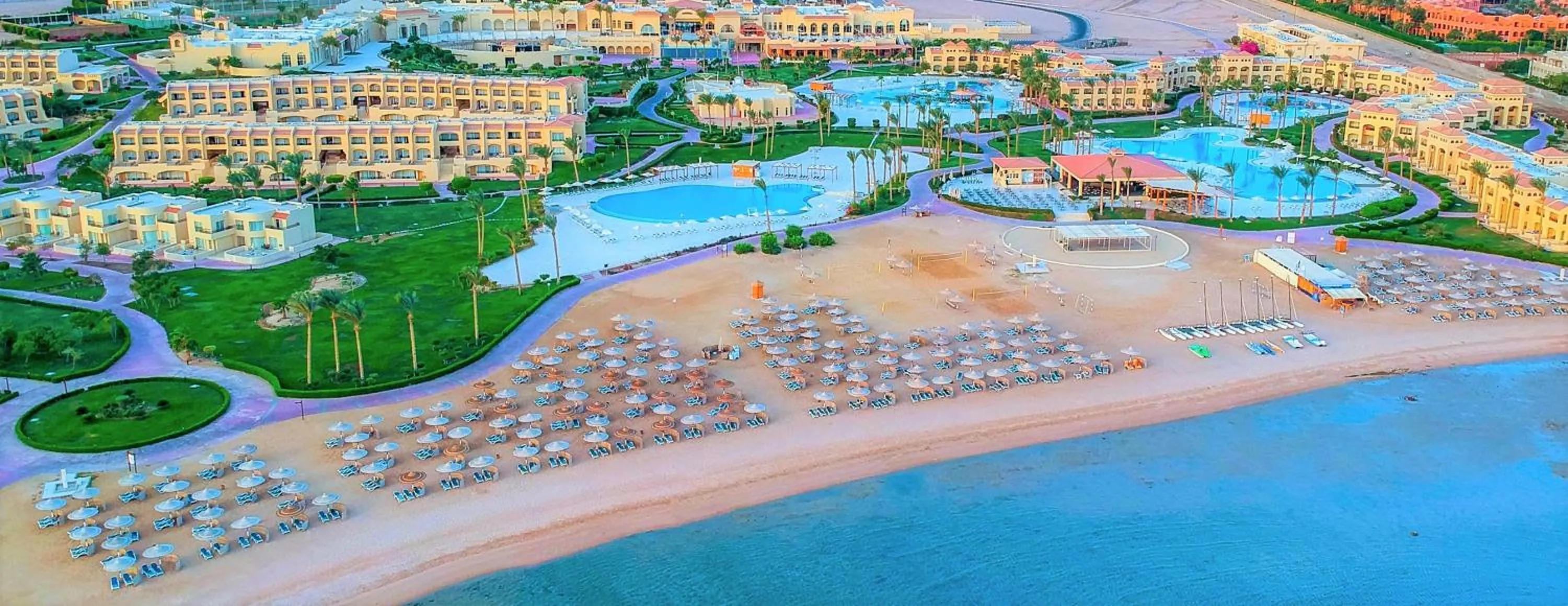 Bird's eye view in Cleopatra Luxury Resort Makadi Bay