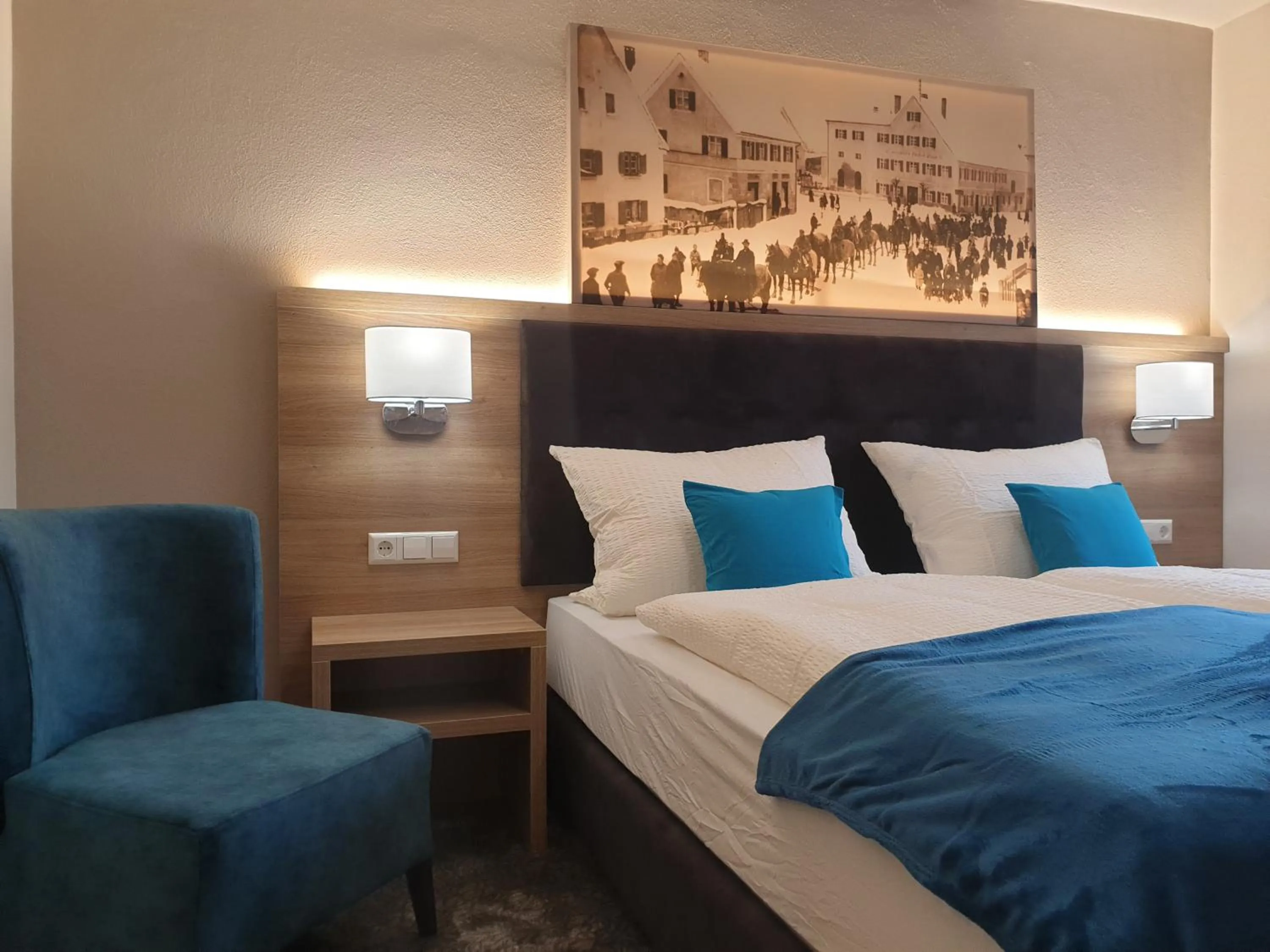 Bed in Gasthof Bräuhaus Lepple