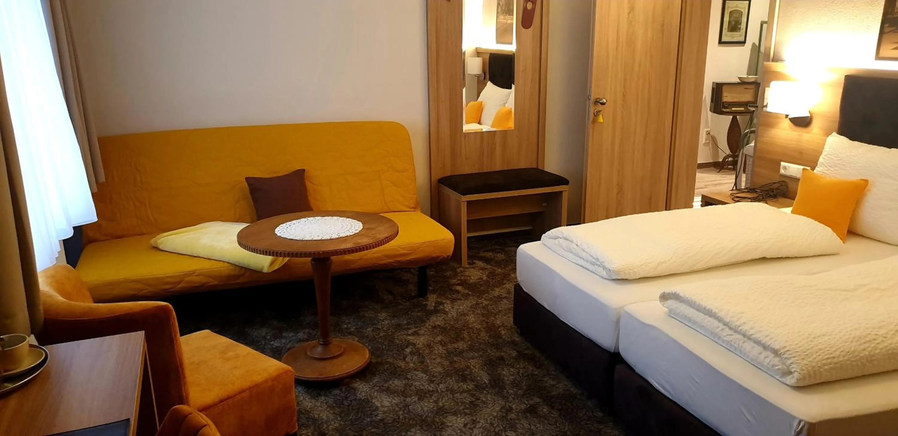 Photo of the whole room, Bed in Gasthof Bräuhaus Lepple