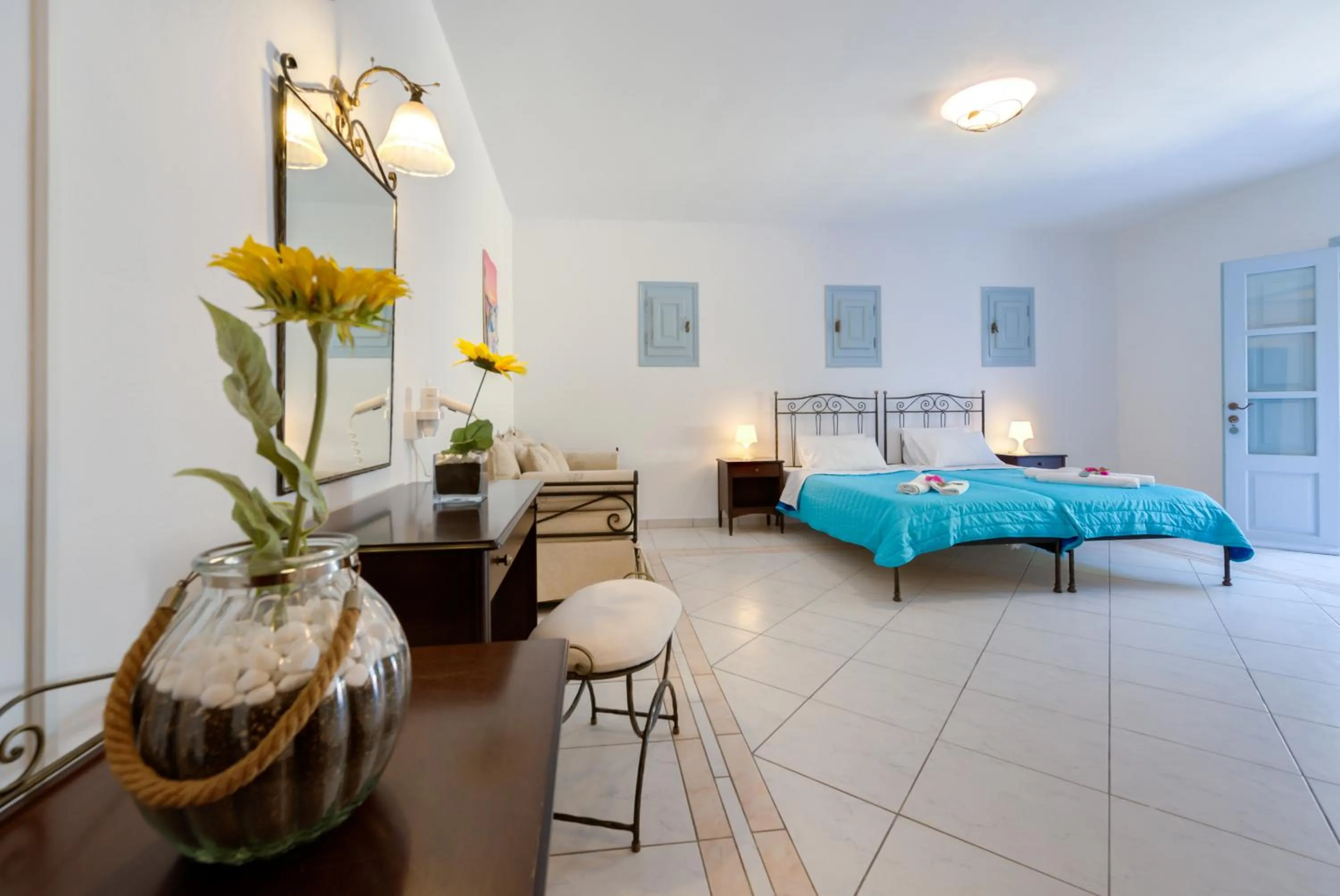 Decorative detail, Bed in Joy Beach Ηotel