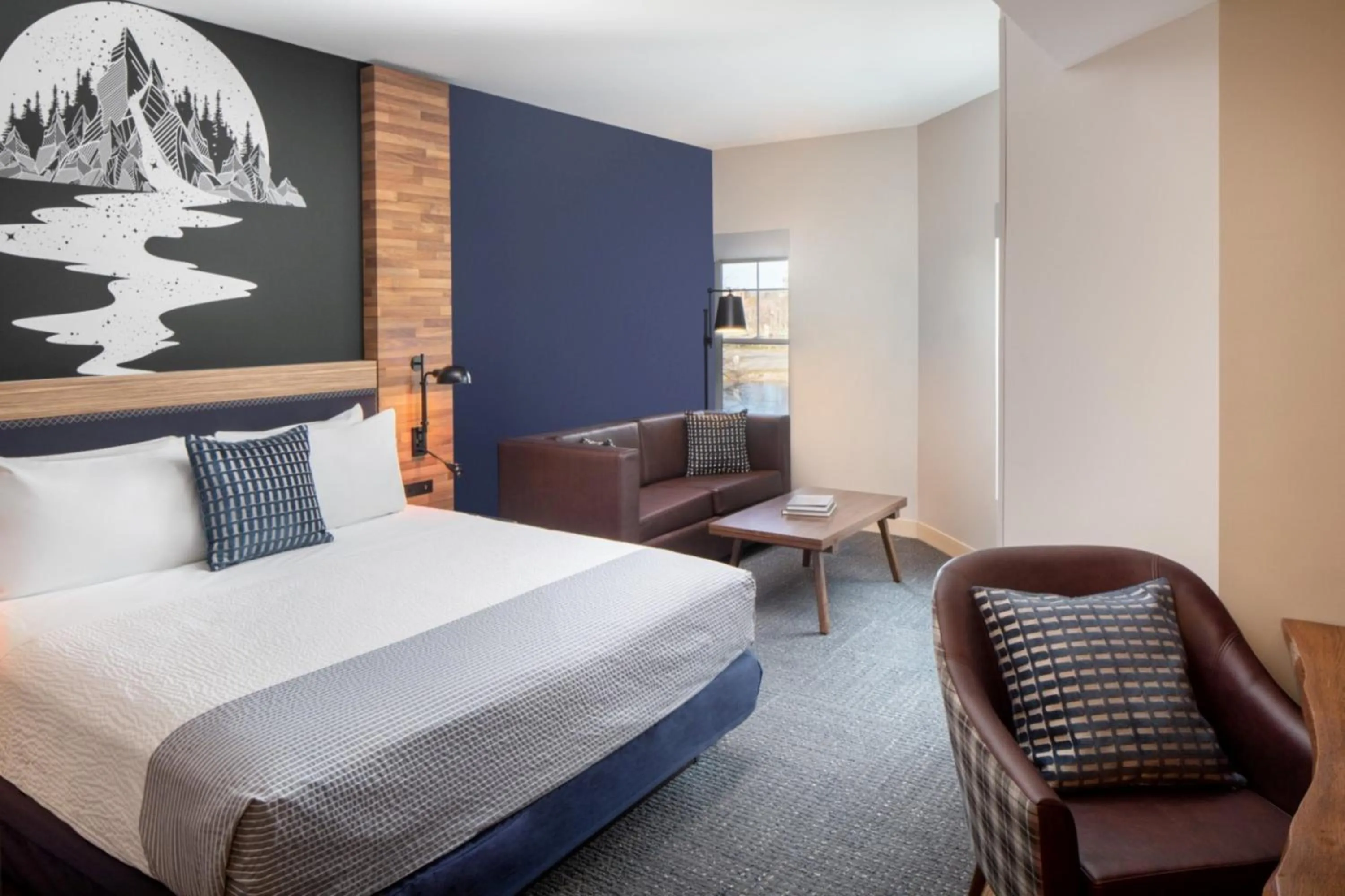 Photo of the whole room, Bed in voco Saranac Lake NY - Waterfront by IHG