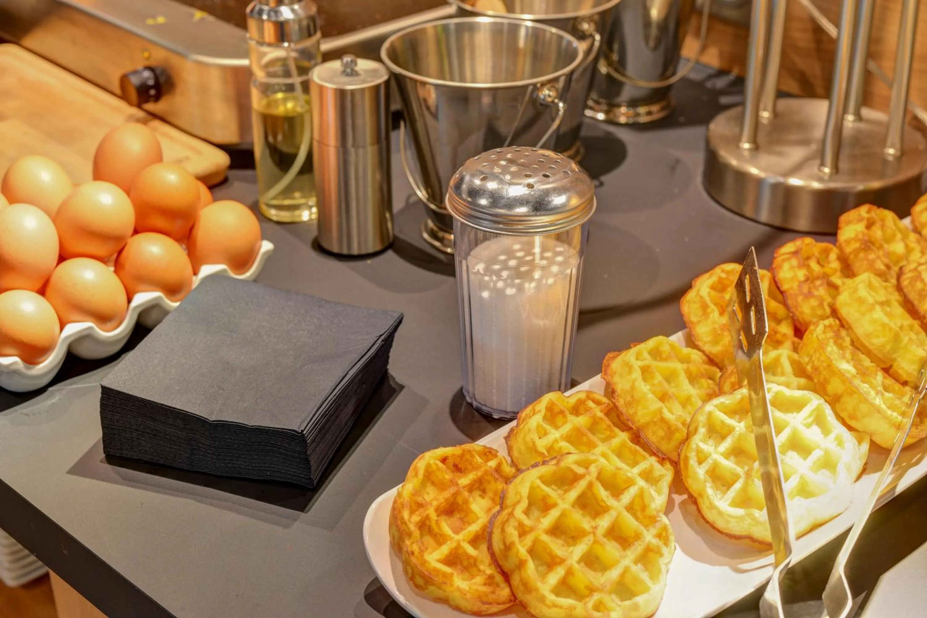 Buffet breakfast in Novotel Paris 14 Porte d'Orléans