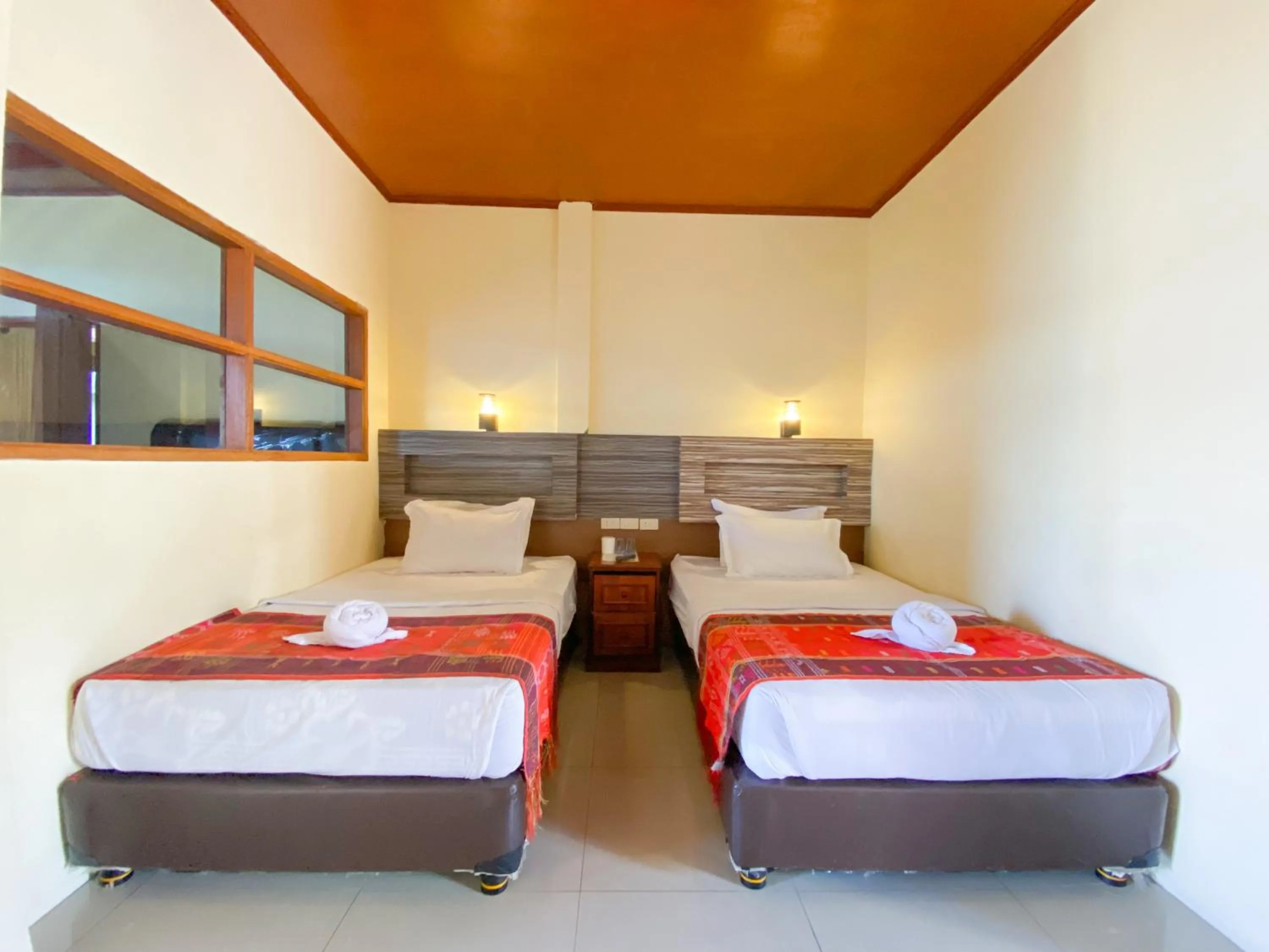 Bed in Lekjon Cottage