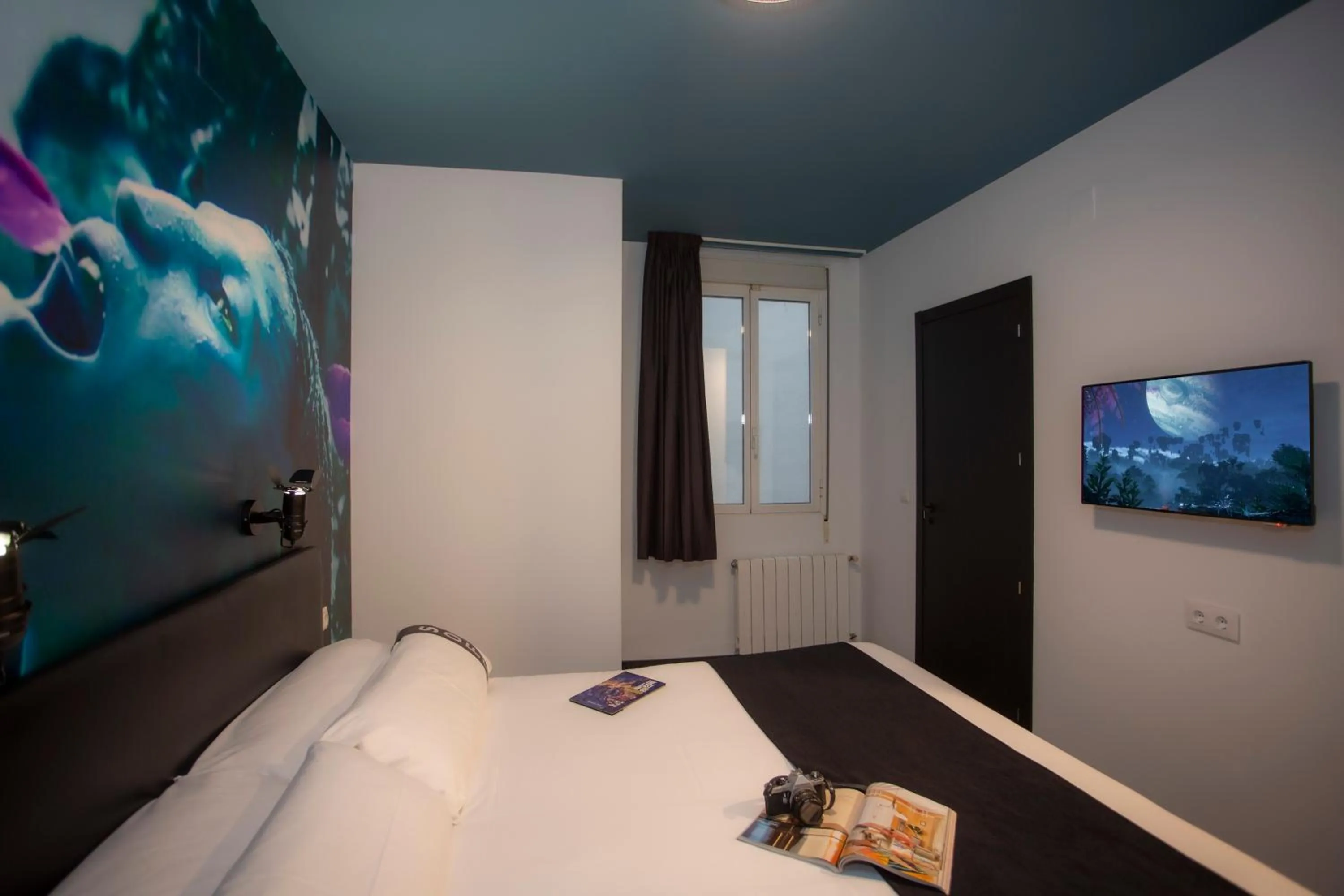 Bedroom, Bed in Casual del Cine Valencia