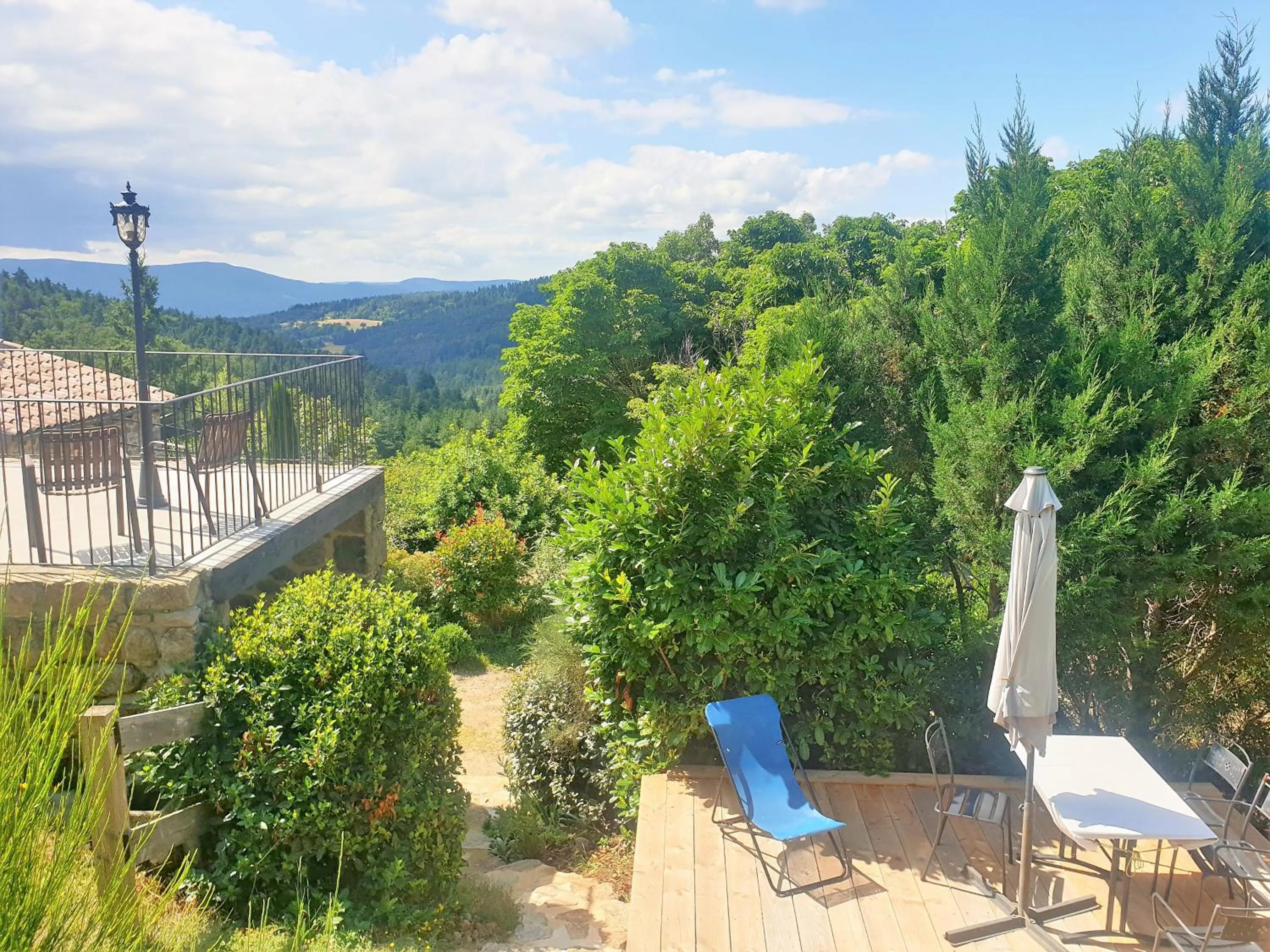 Balcony/Terrace in Le Petit Rias Gîte Soleil