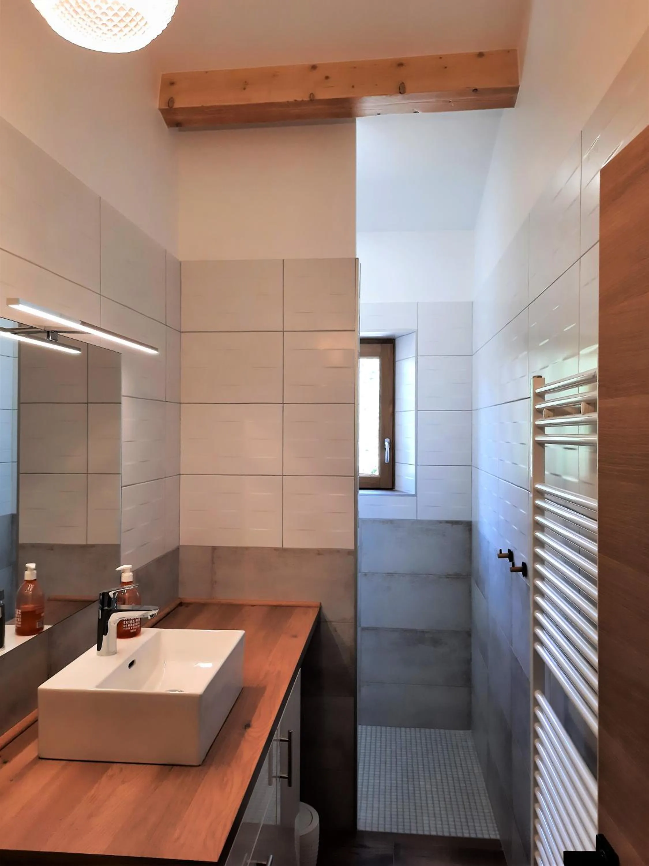 Shower in Le Petit Rias Gîte Soleil