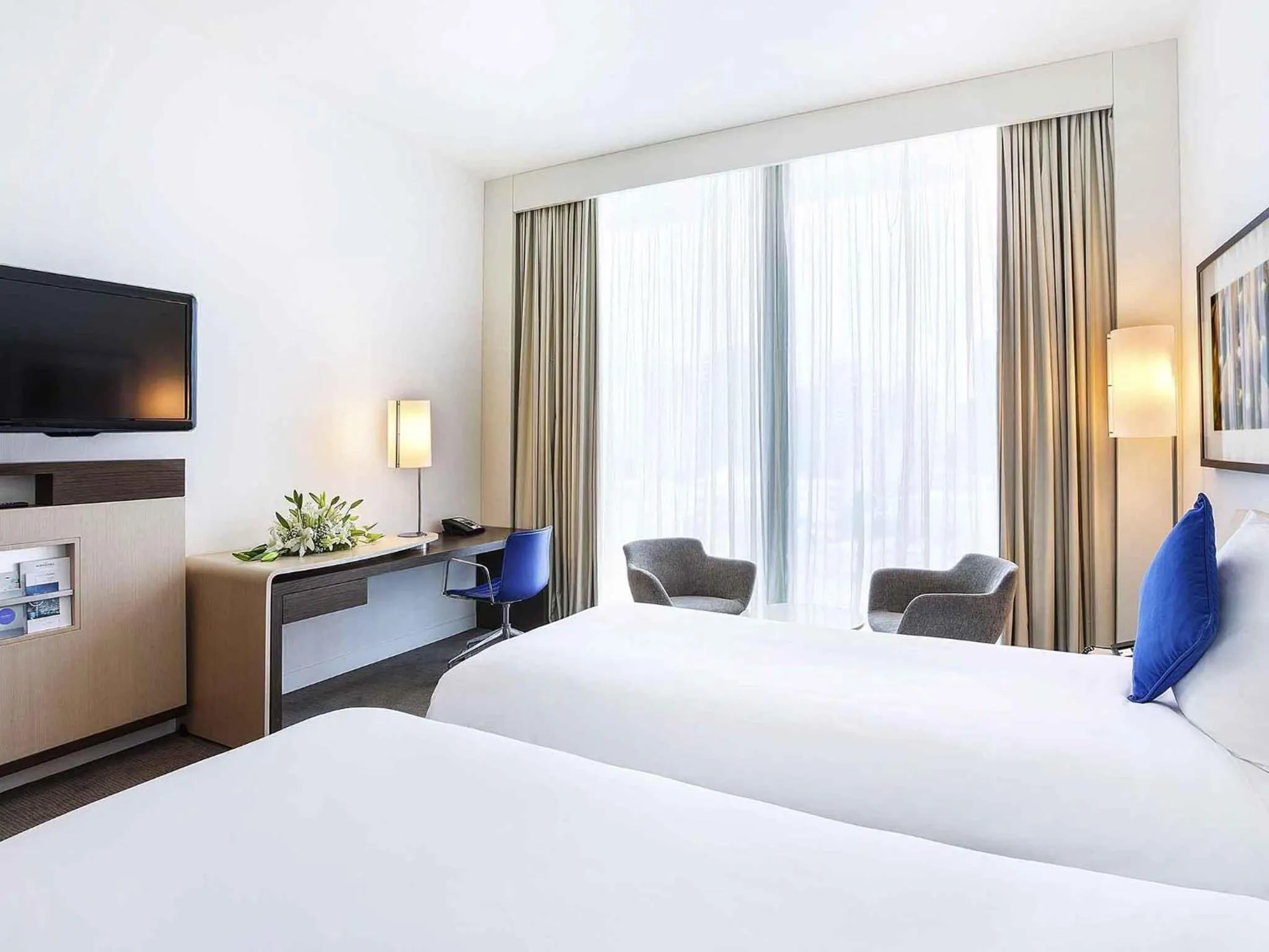 Bedroom, Bed in Novotel Abu Dhabi Al Bustan