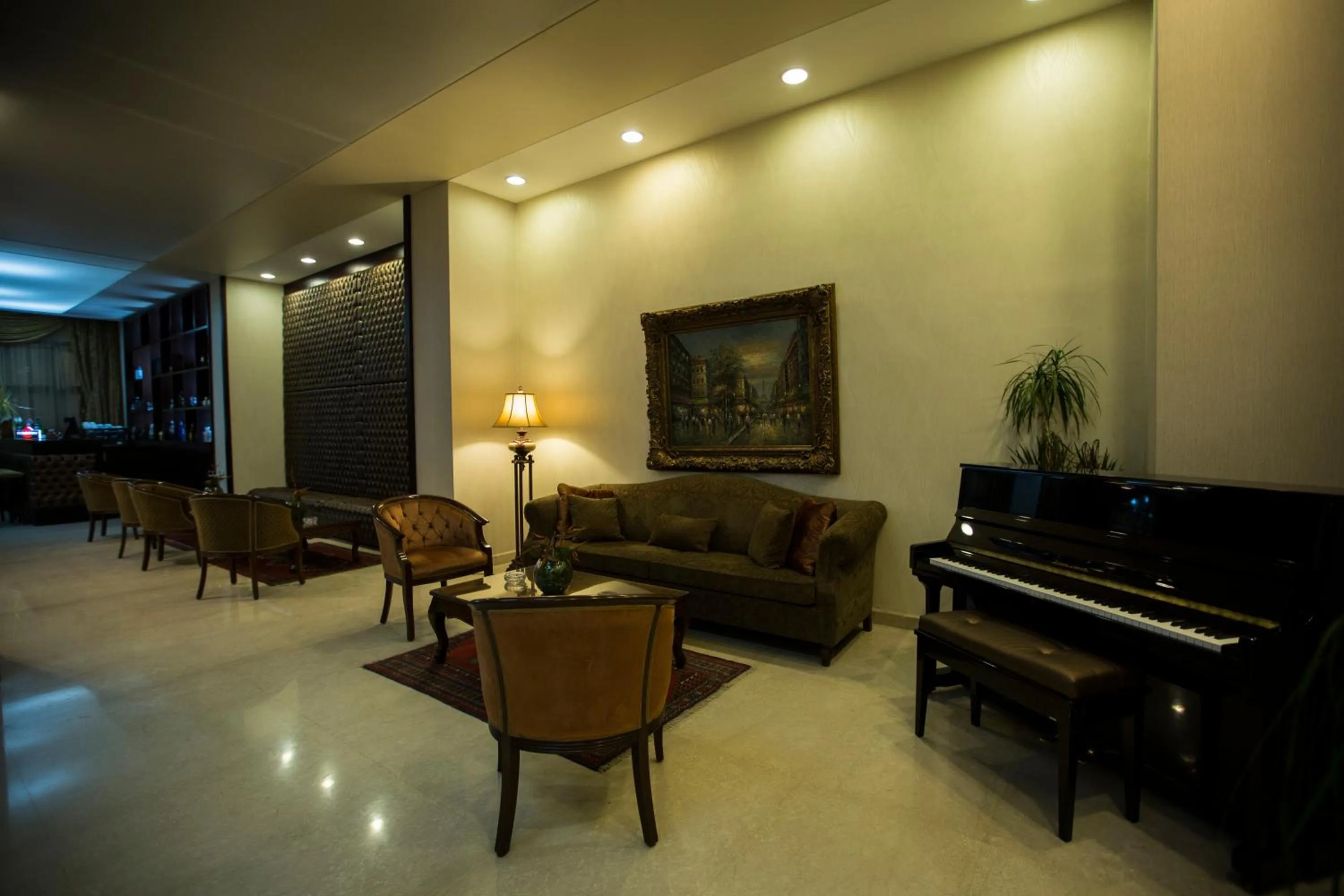 Communal lounge/ TV room in Fiori Hotel