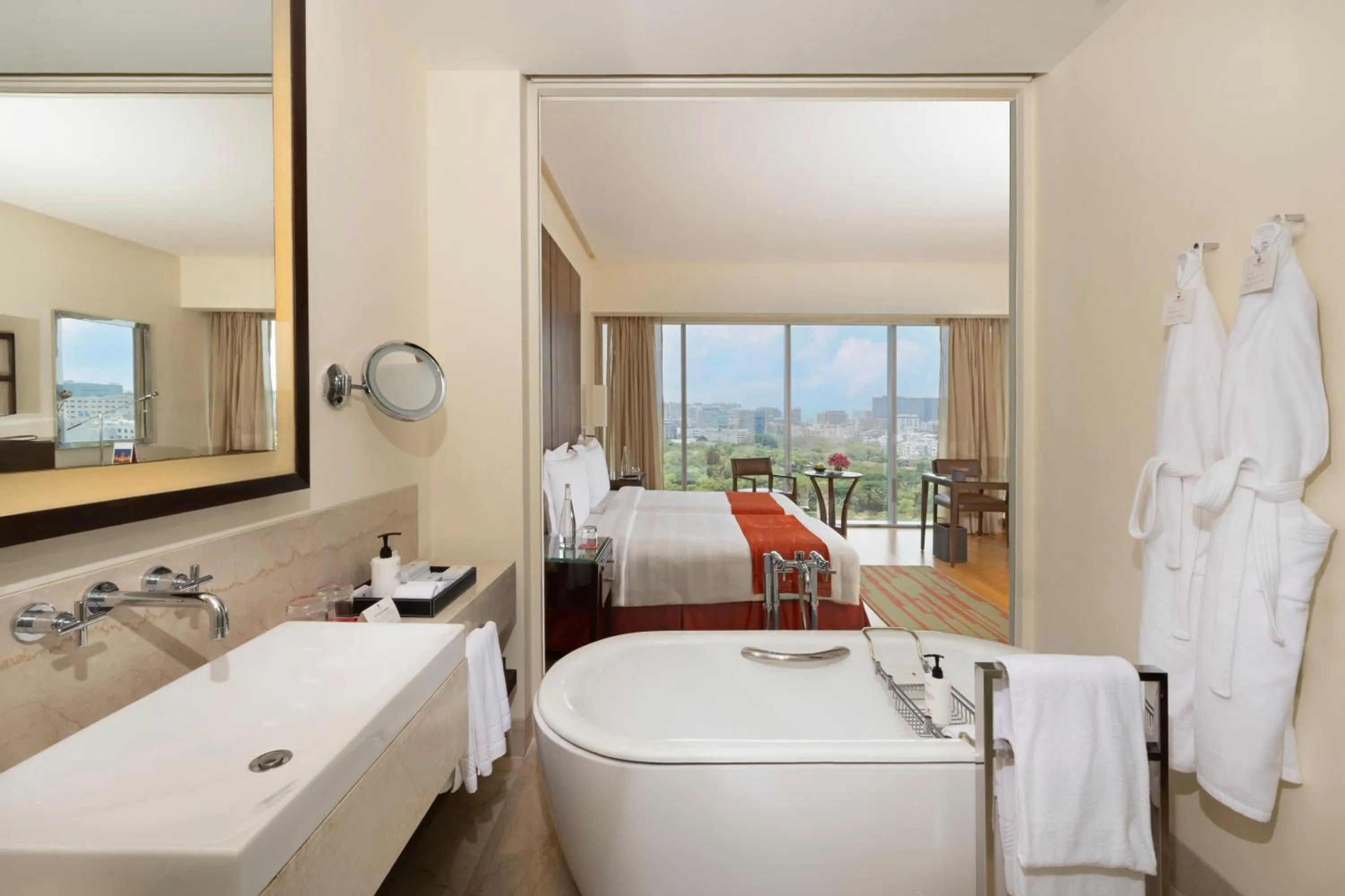 Bed in Trident Hyderabad