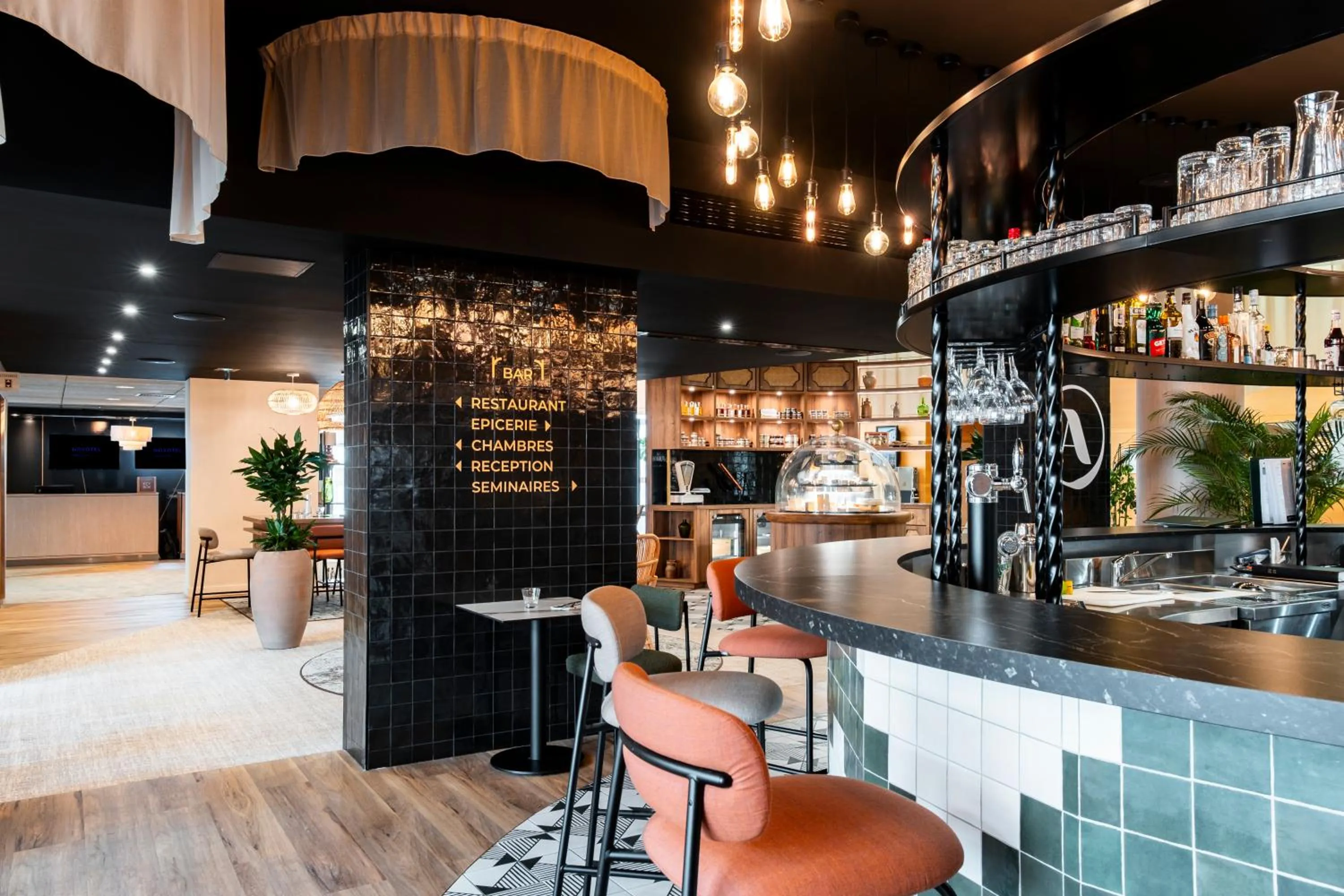 Lounge or bar in Novotel Belfort Centre Atria