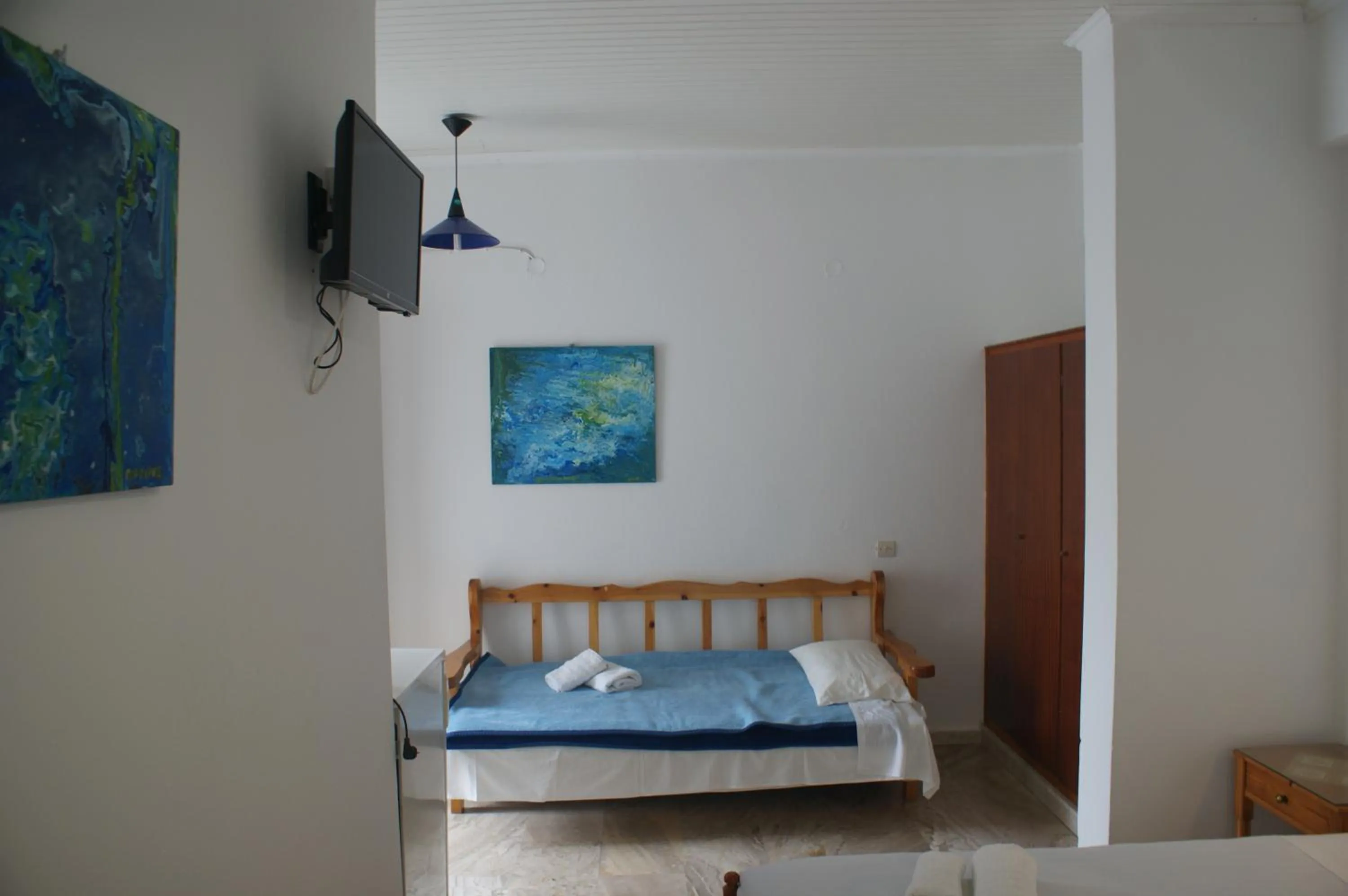 Bed in Hotel Eleftheria