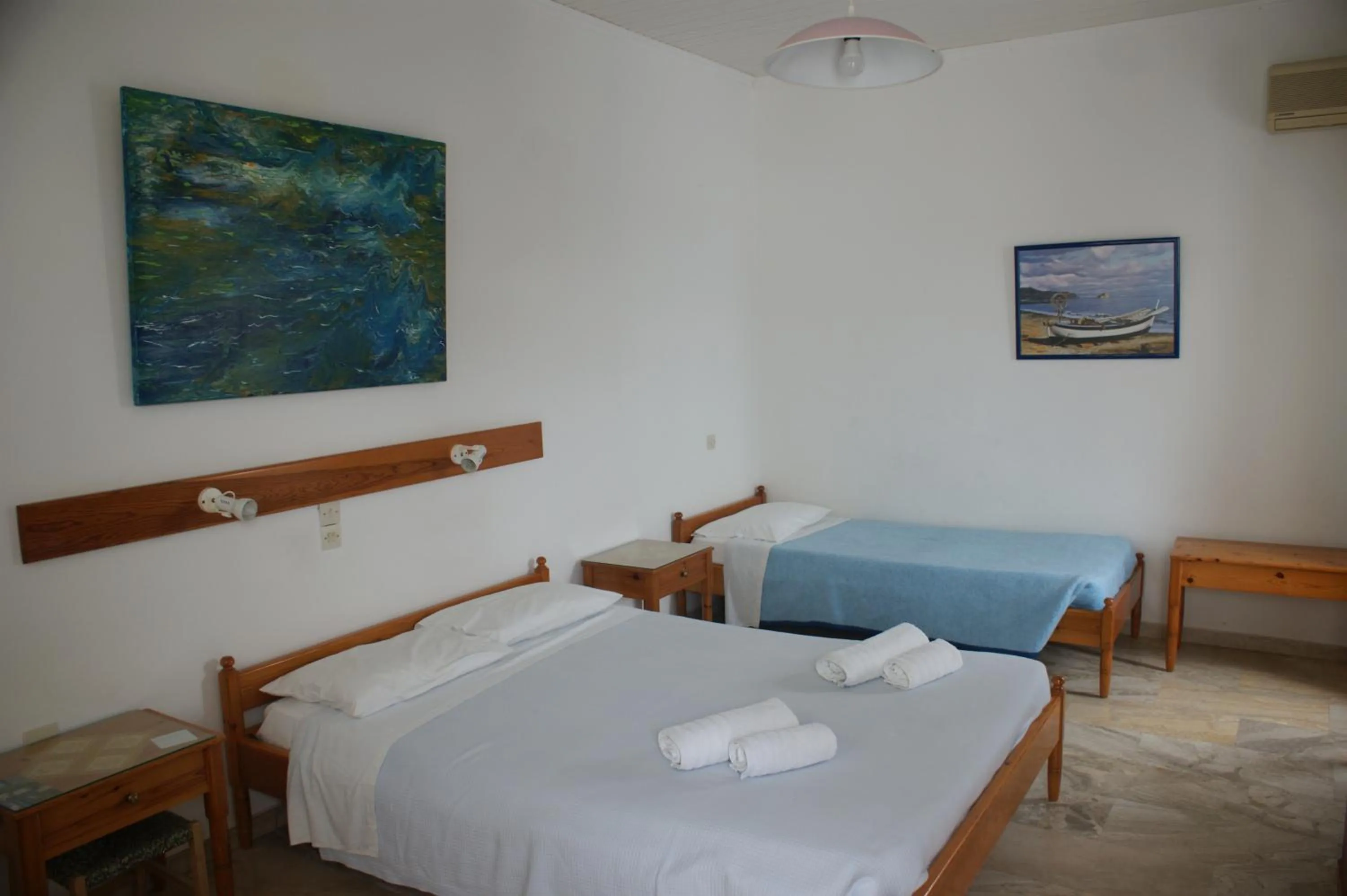 Bed in Hotel Eleftheria