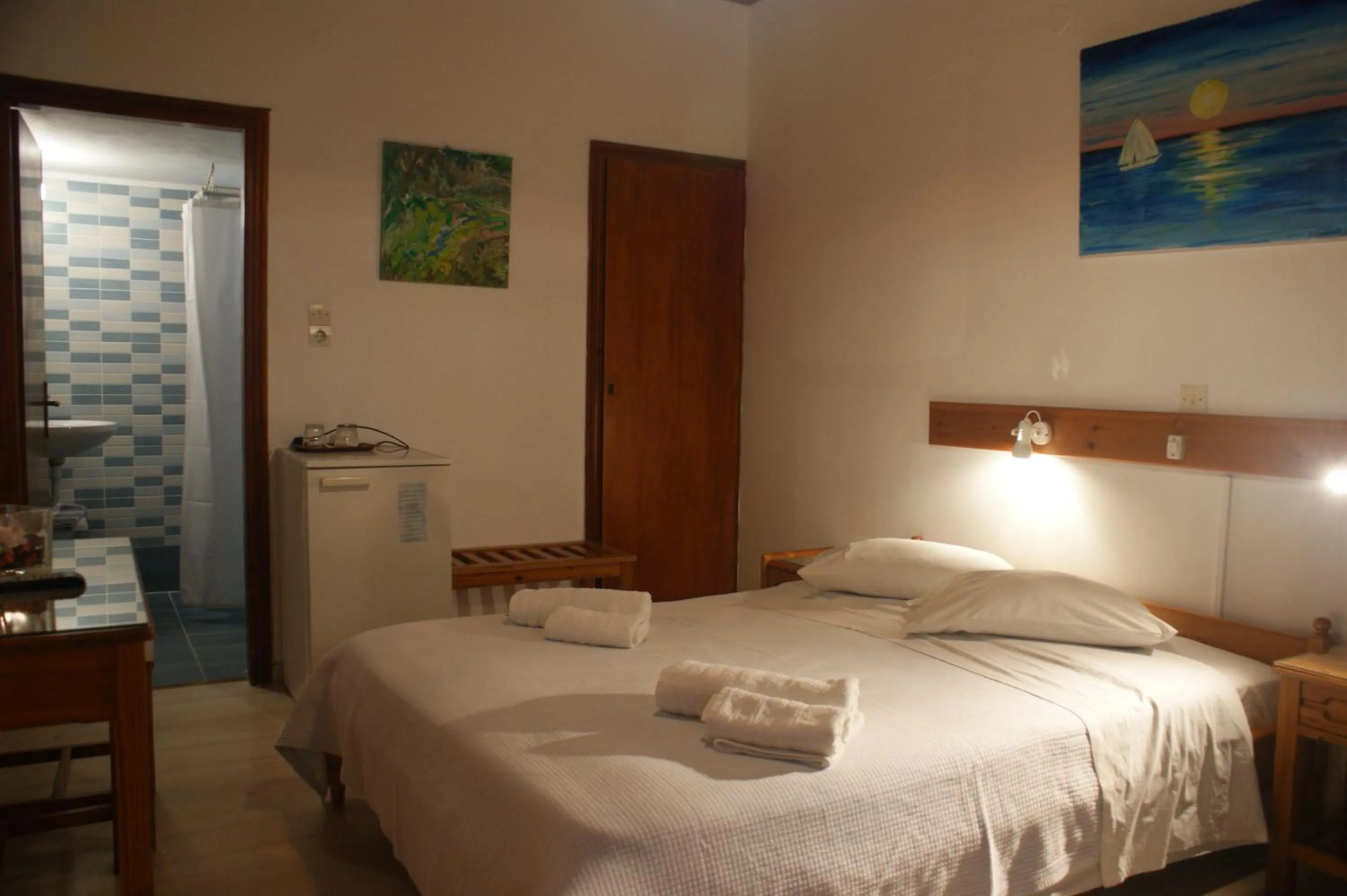 Bed in Hotel Eleftheria