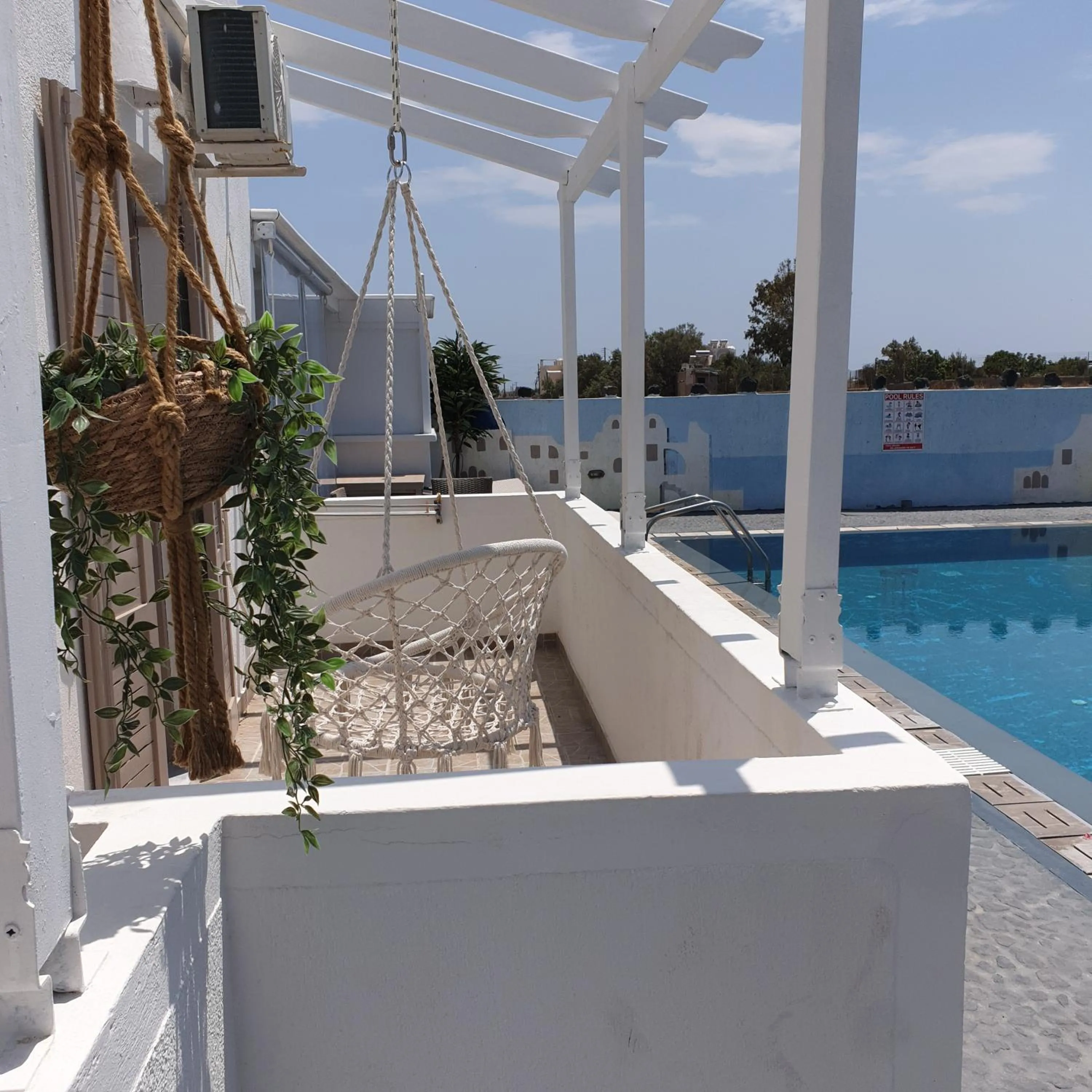 Pool view in Sagma Central Rooms
