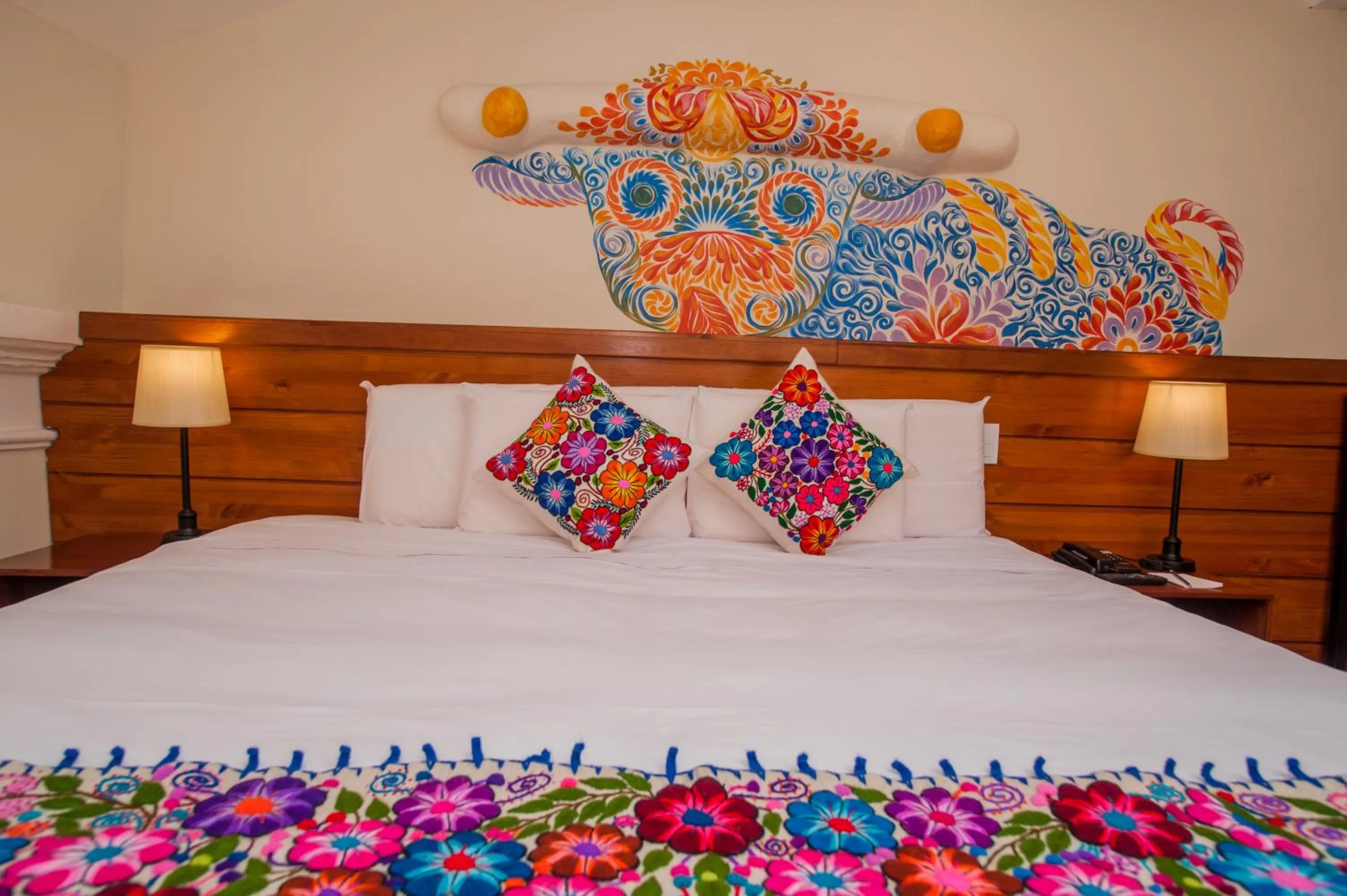 Bed in Casa Biru Hotel Boutique