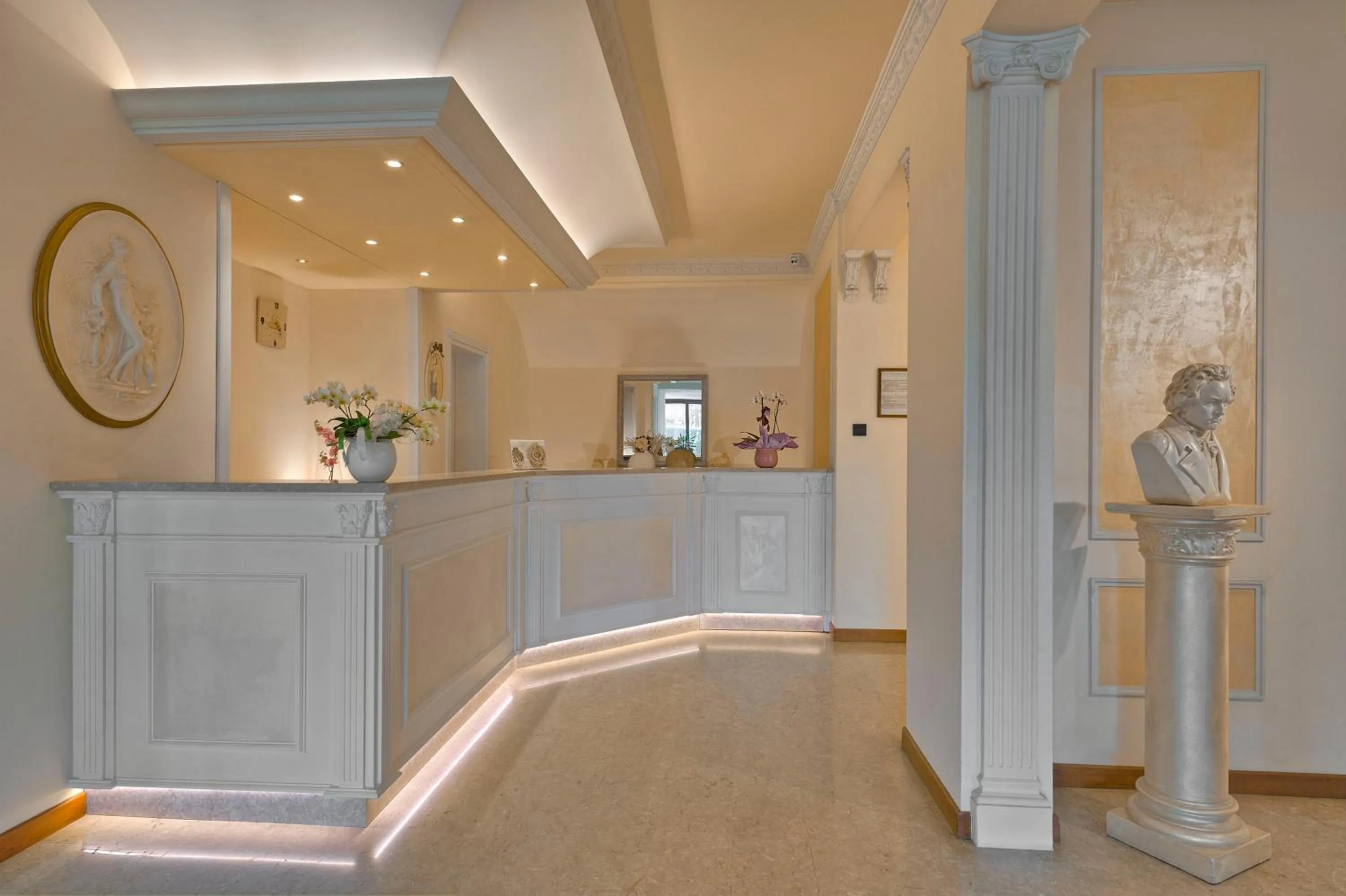 Lobby or reception in Hotel Terme Belsoggiorno