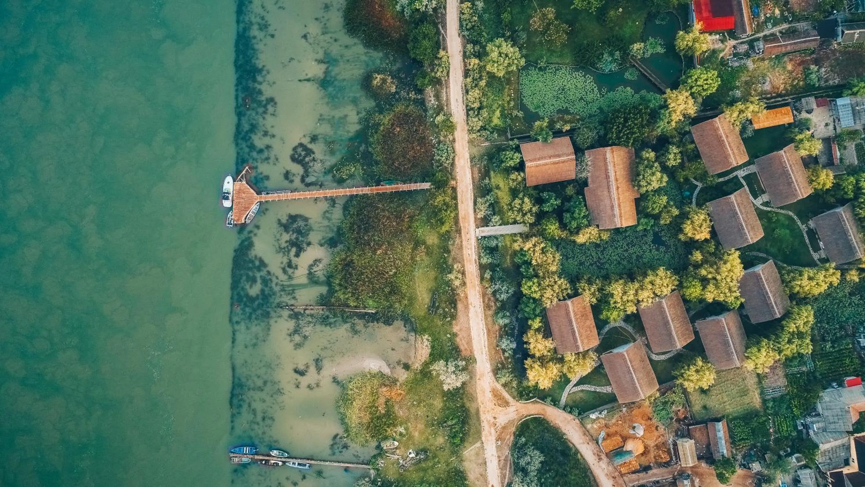 Bird's eye view in Green Village Resort
