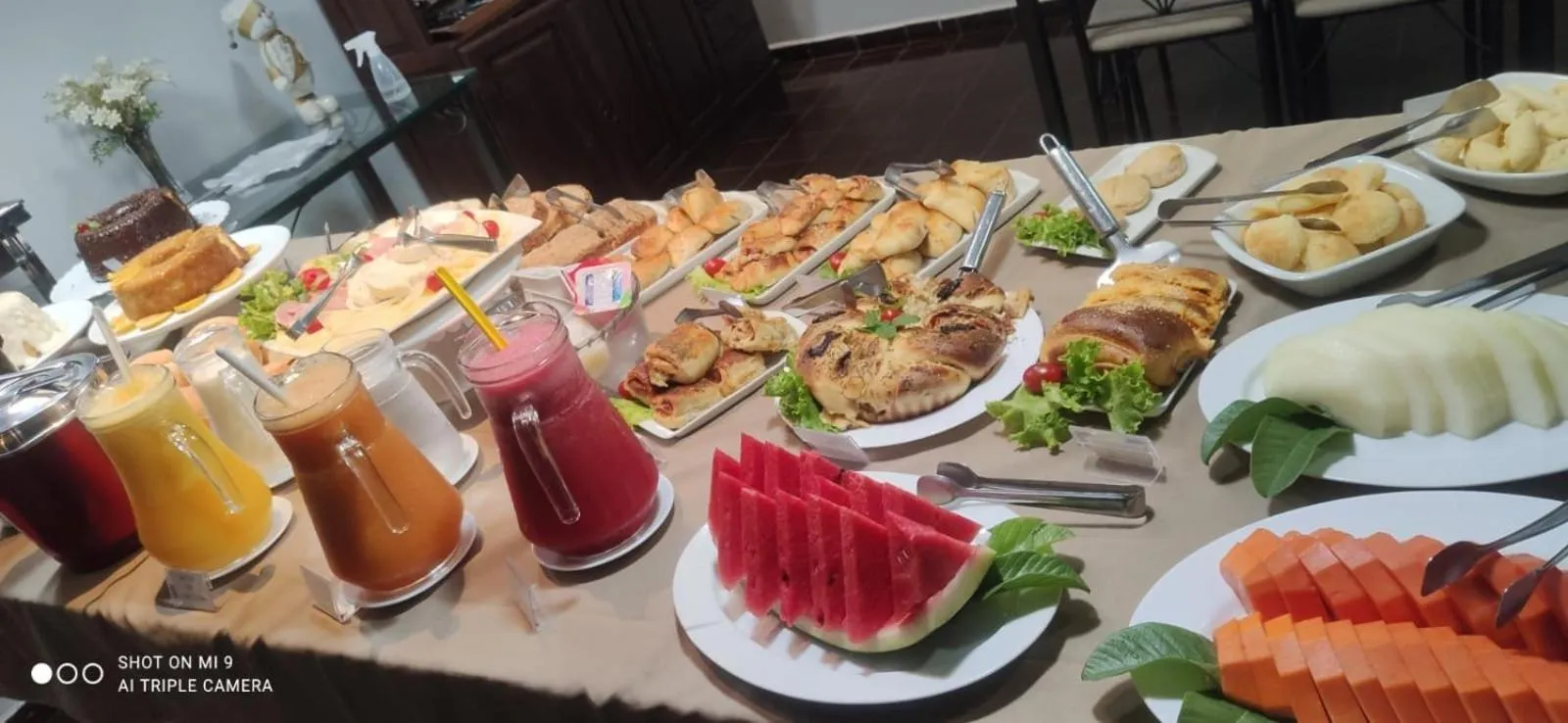 Food and drinks in Hotel Pousada Calliandra