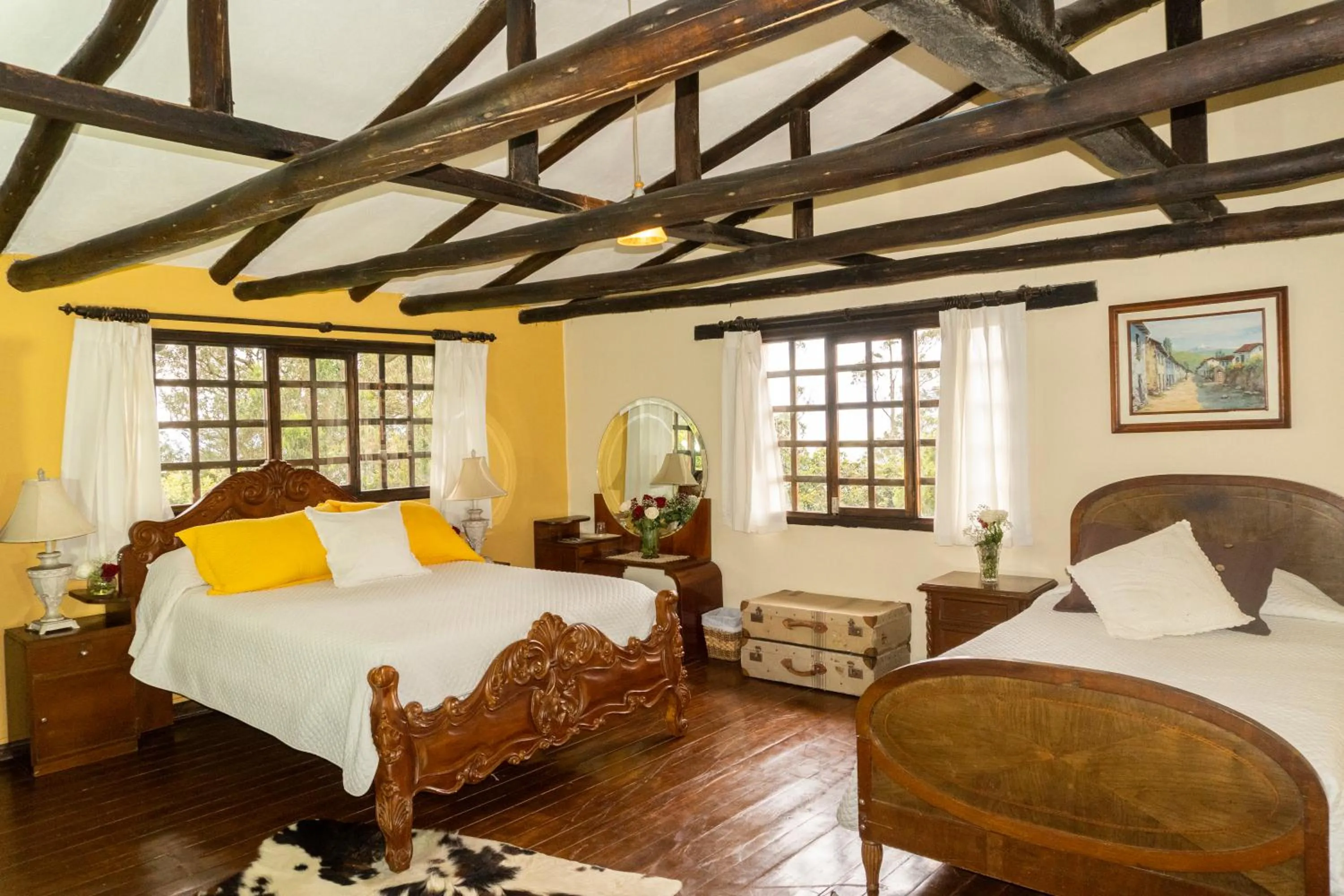 Bed in Hacienda San Isidro Trails & Experiences