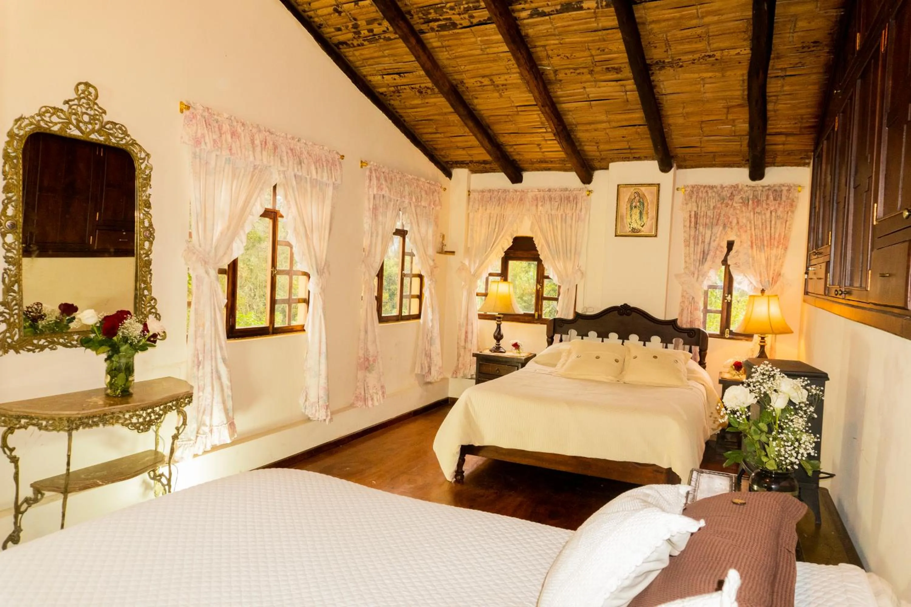 Bed in Hacienda San Isidro Trails & Experiences