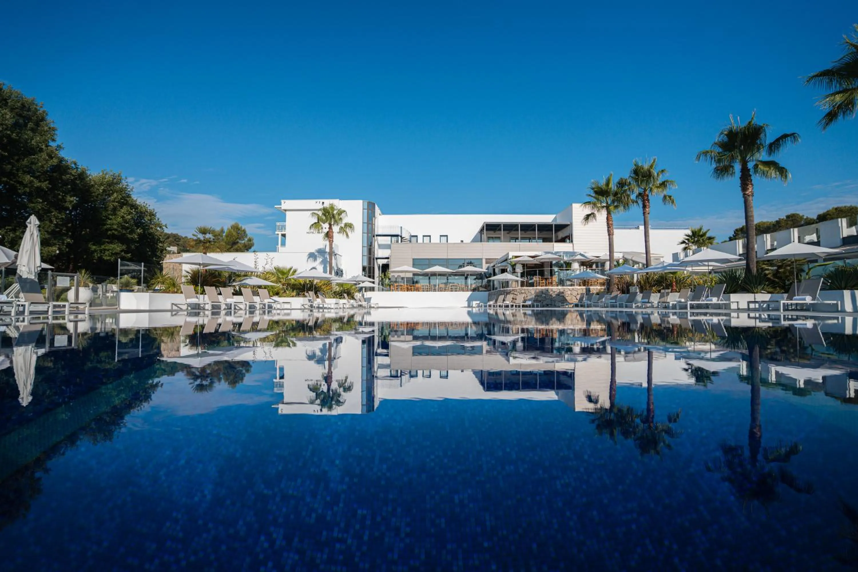Pool view in Mouratoglou Hotel & Resort