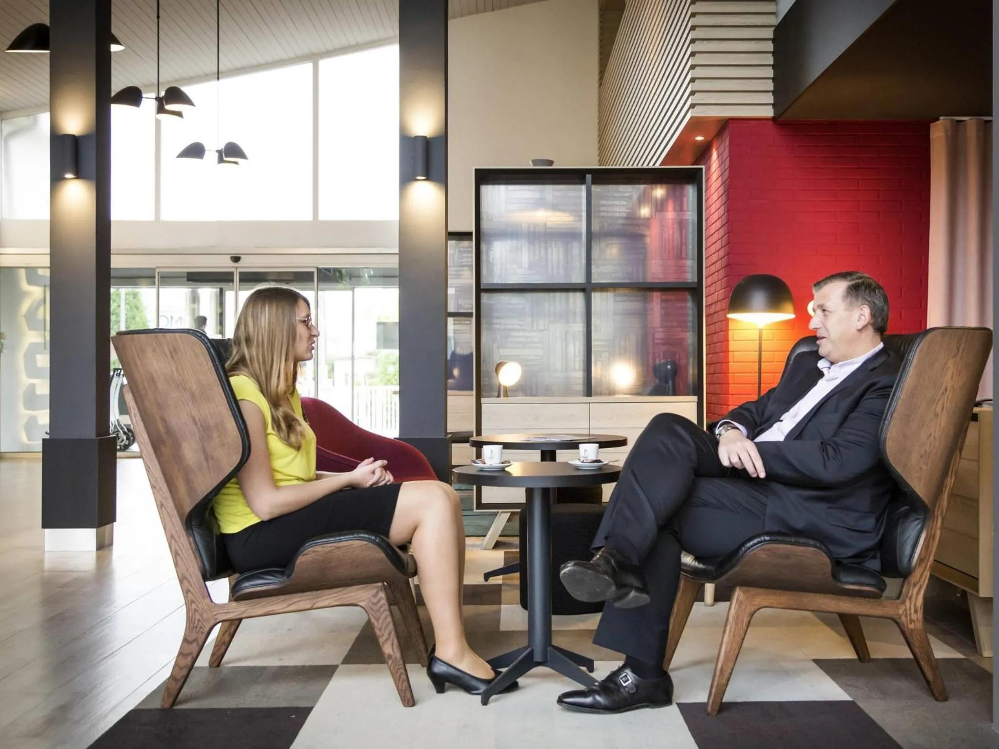 Lounge or bar in Novotel Lille Aéroport