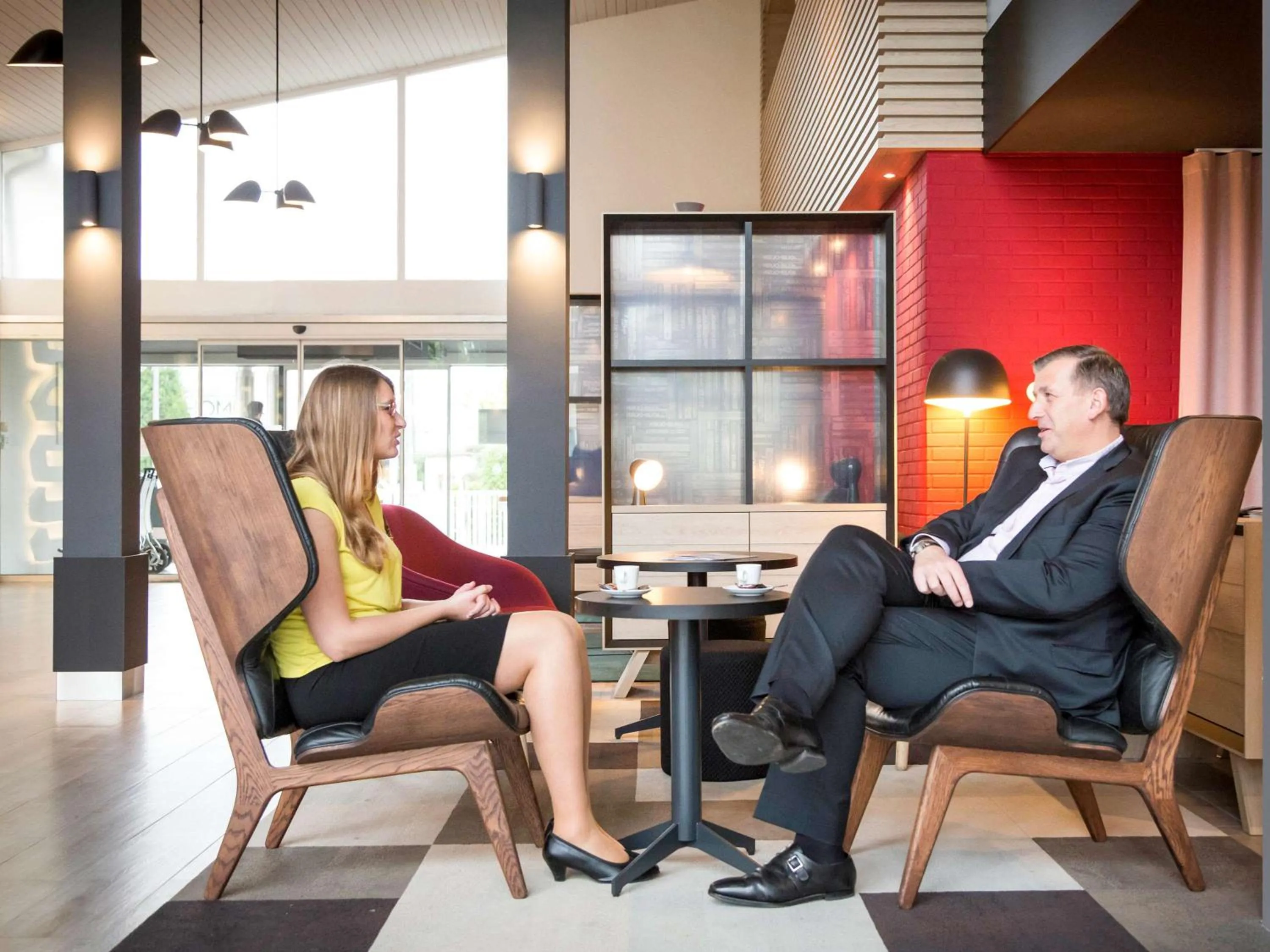 Lounge or bar in Novotel Lille Aéroport