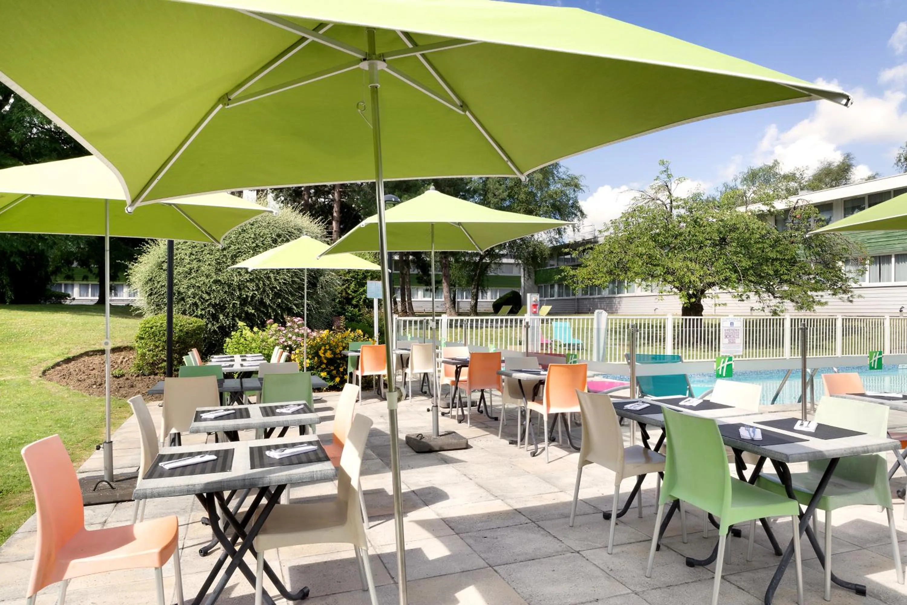 Patio in Holiday Inn Lille Ouest Englos by IHG