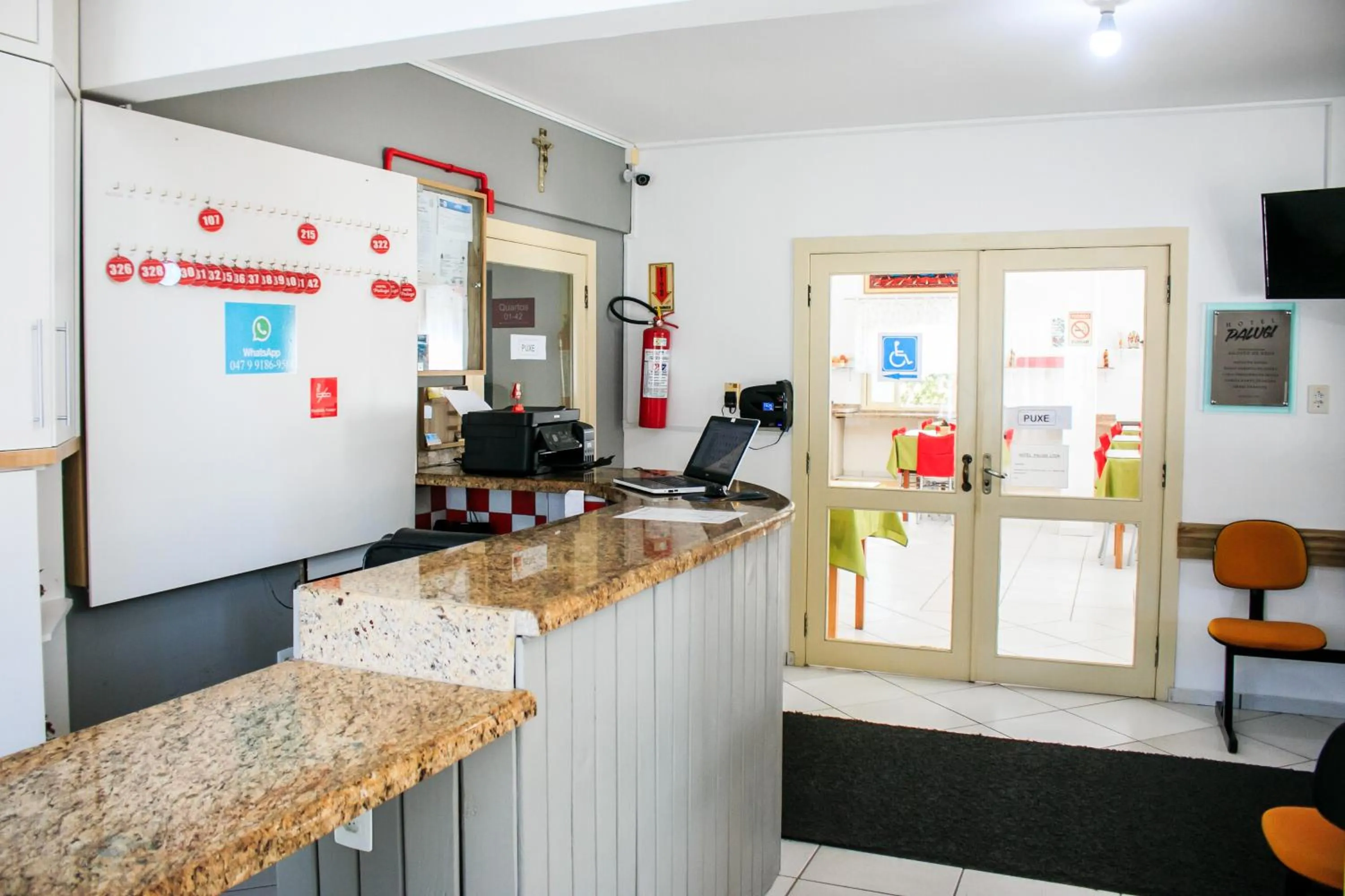 Lobby or reception in Hotel Palugi