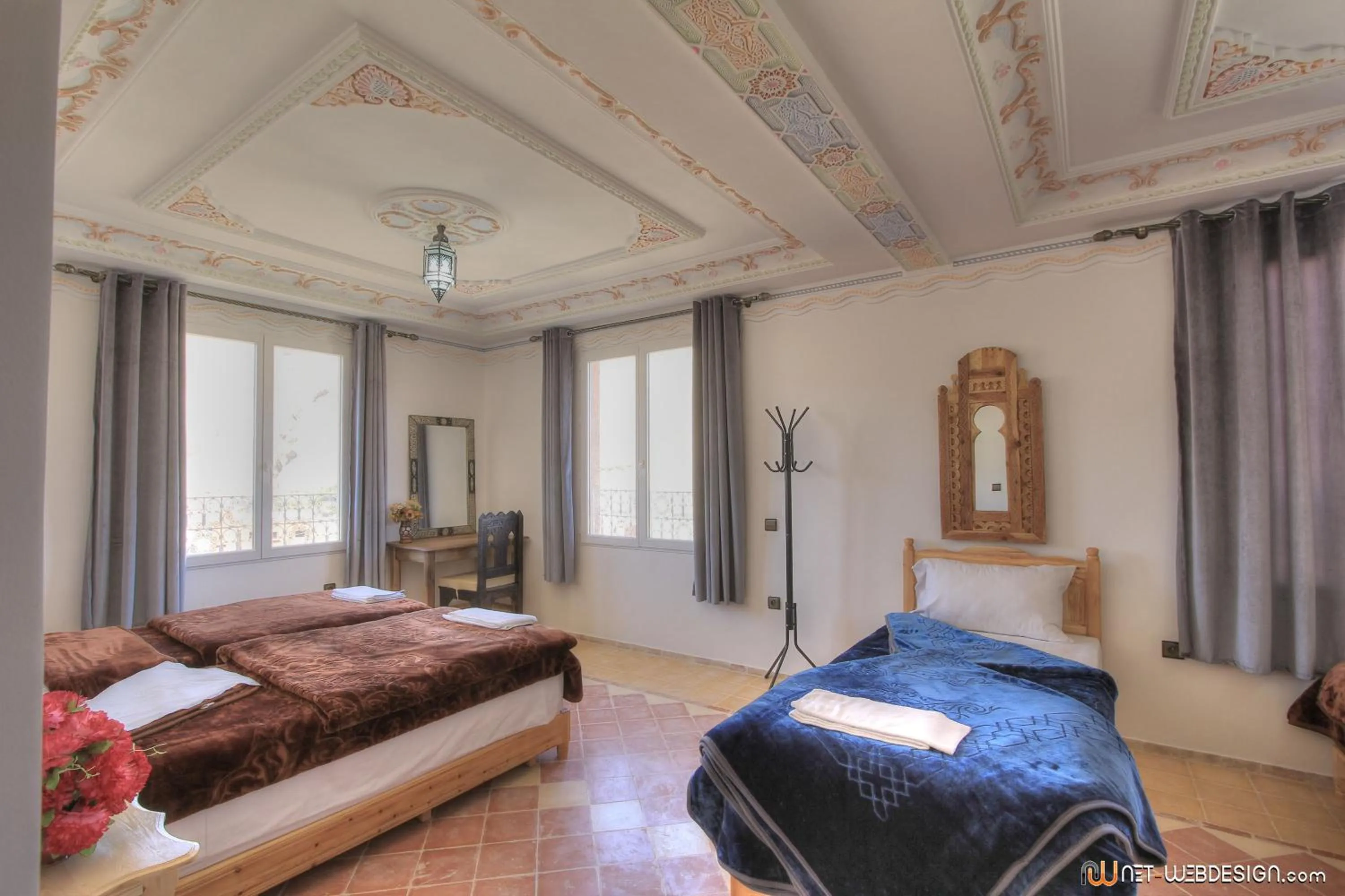 Bed in Hotel New Mars Dades